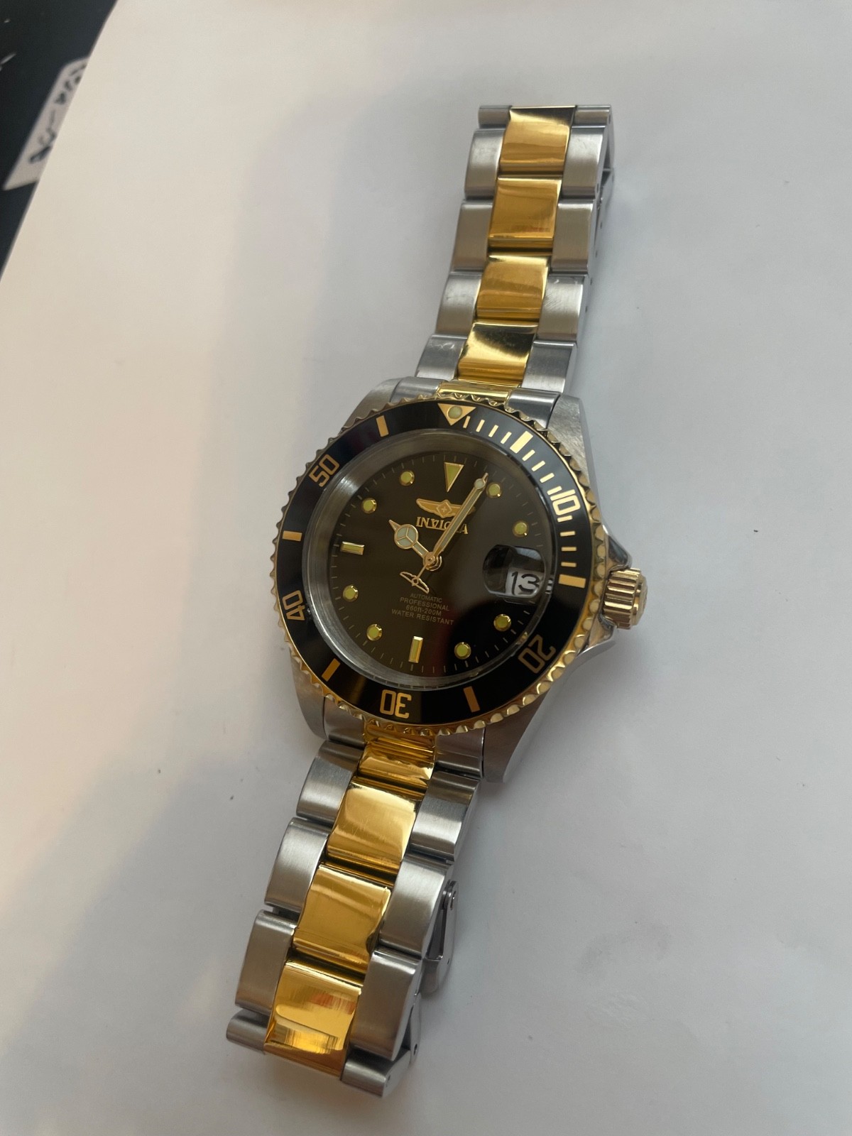 Invicta Pro Diver 8927OB Two Tone Gold Steel Black Dial Automatic Men's Watch Invicta Pro Diver 8927OB Two Tone Gold Steel Black Dial Automatic Men's Watch