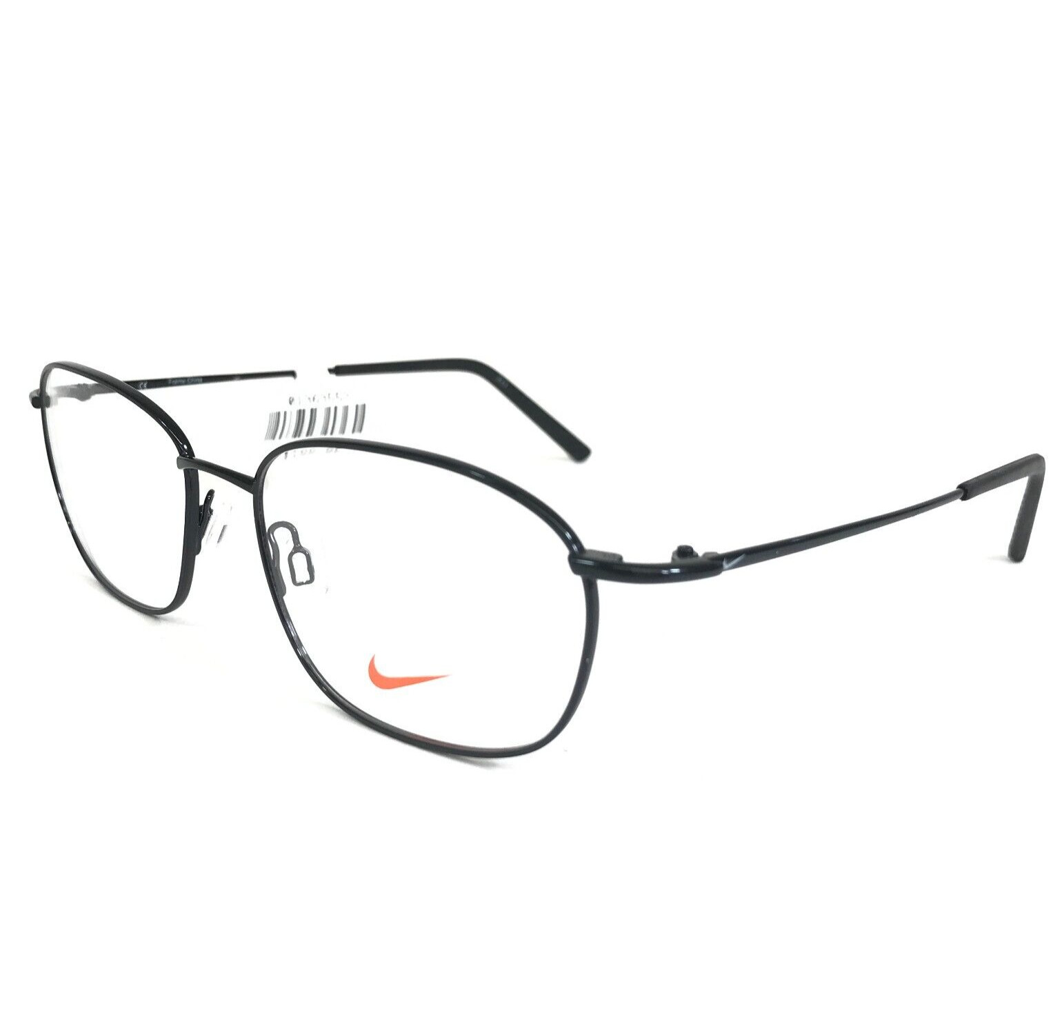 Nike Eyeglasses Frames 8181 004 Shiny Black Square Full Wire Rim 54-17-140 Nike Eyeglasses Frames 8181 004 Shiny Black Square Full Wire Rim 54-17-140