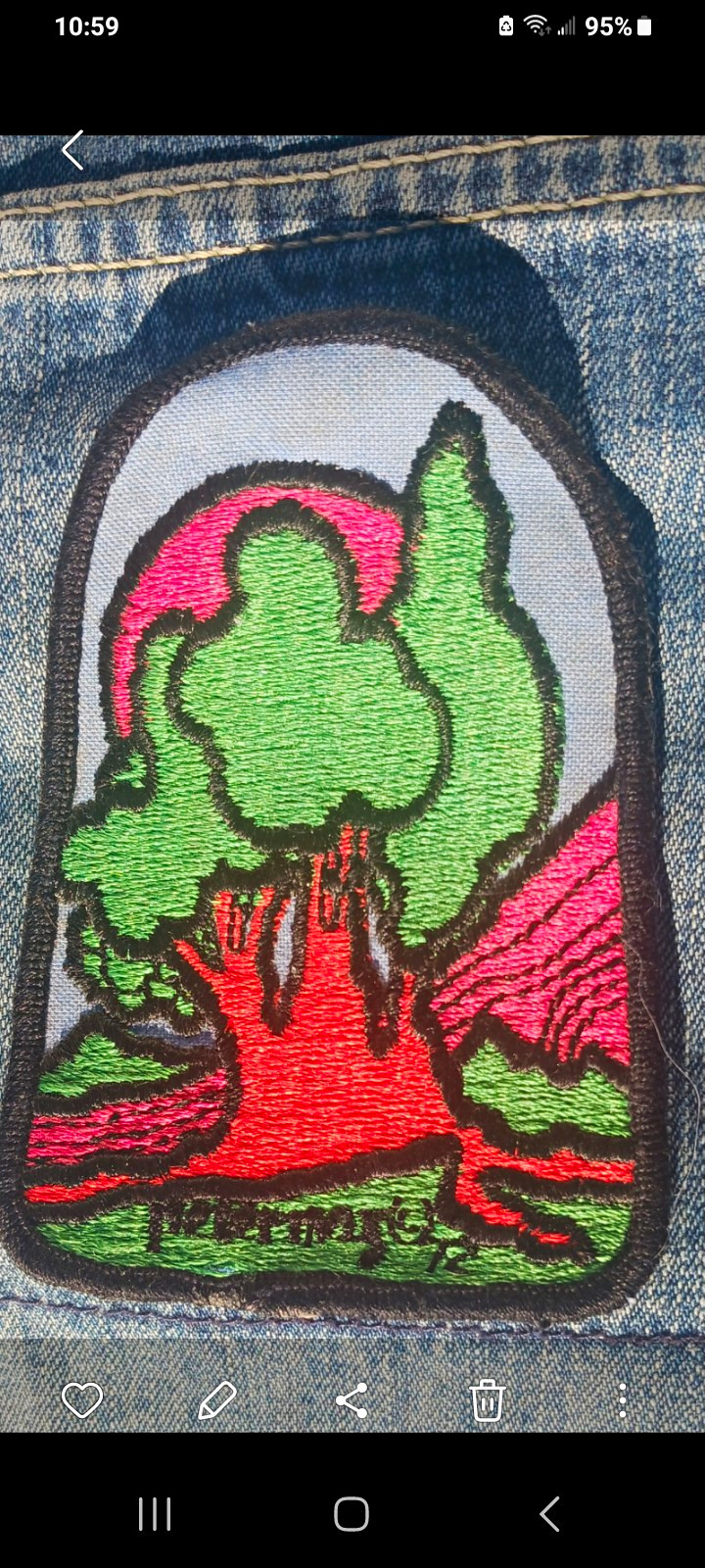 Rare Collectable 1972 Peter Max Embroidered Patch. Rare Collectable 1972 Peter Max Embroidered Patch.