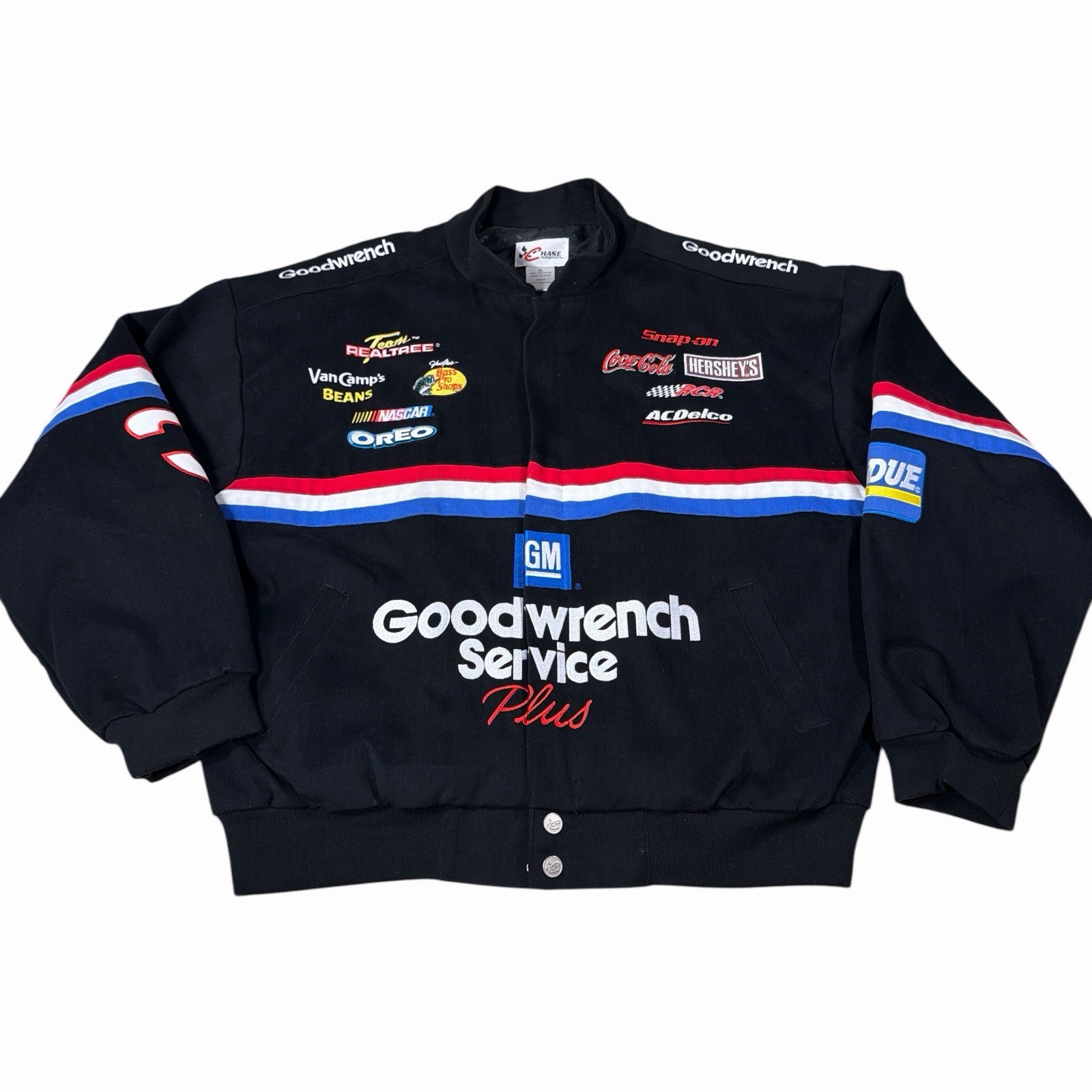 Vintage Dale Earnhardt SR CHASE Racing Jacket XL NASCAR Hamilton RARE #305 #3 Vintage Dale Earnhardt SR CHASE Racing Jacket XL NASCAR Hamilton RARE #305 #3