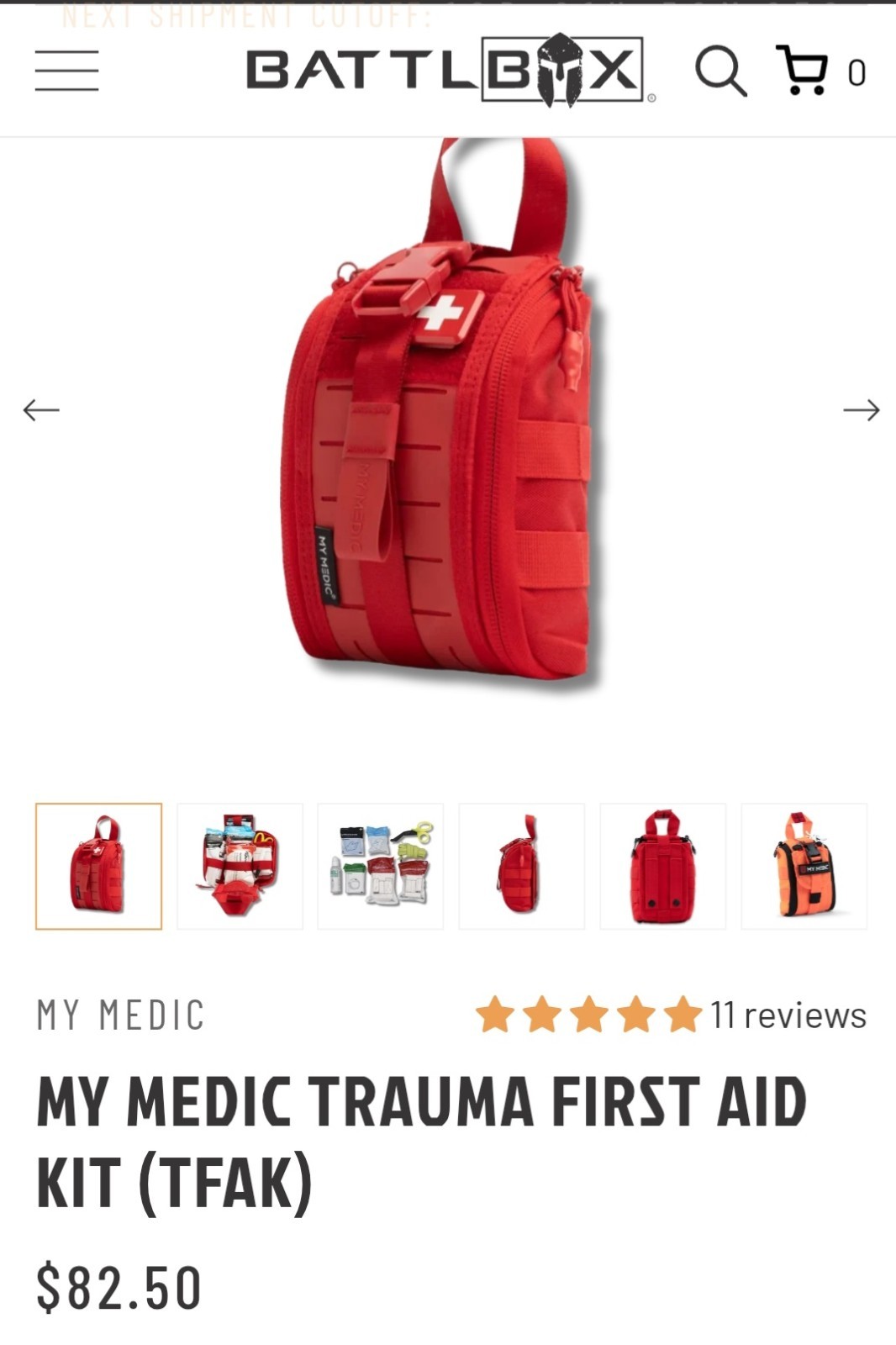 My Medic Trama And First Aid Kit TFAK BRAND NEW FACTORY SEALED My Medic Trama And First Aid Kit TFAK BRAND NEW FACTORY SEALED