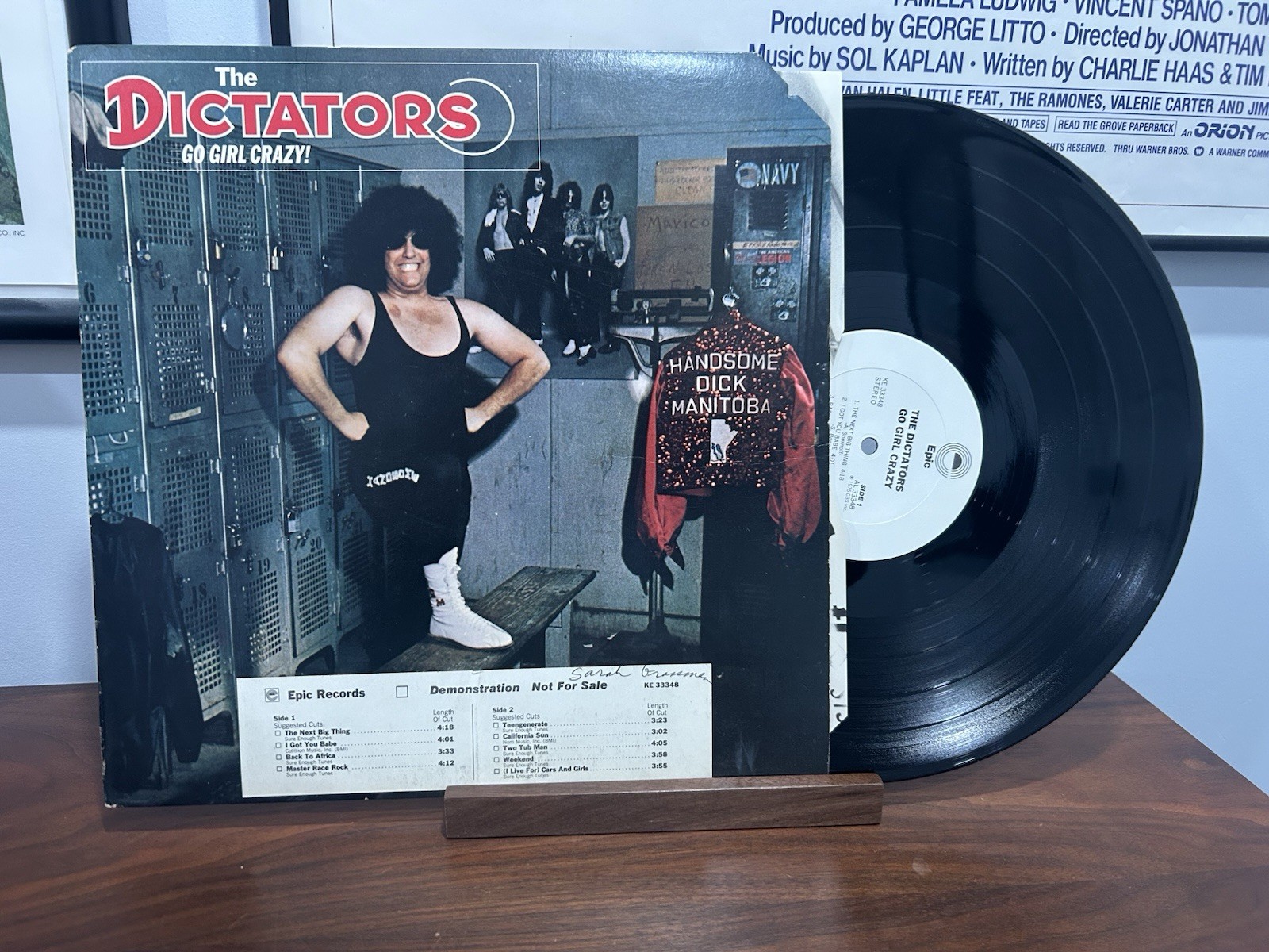 The Dictators - Go Girl Crazy - Promo Vinyl LP - Corner Cut - Timing Strip The Dictators - Go Girl Crazy - Promo Vinyl LP - Corner Cut - Timing Strip