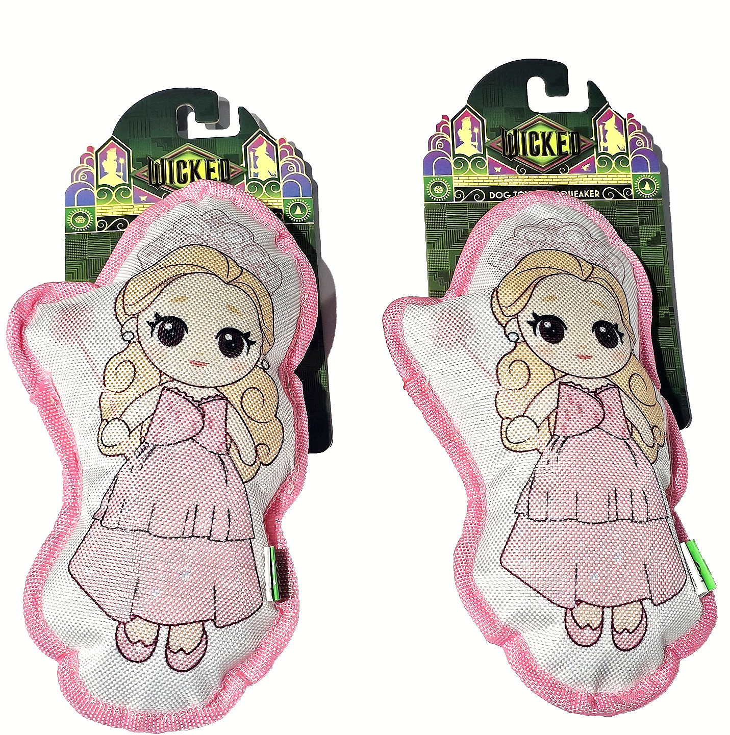 2 Pack Wicked Inspired Pink Princess Dog Toy With Squeaker For Playtime Fun 2 Pack Wicked Inspired Pink Princess Dog Toy With Squeaker For Playtime Fun