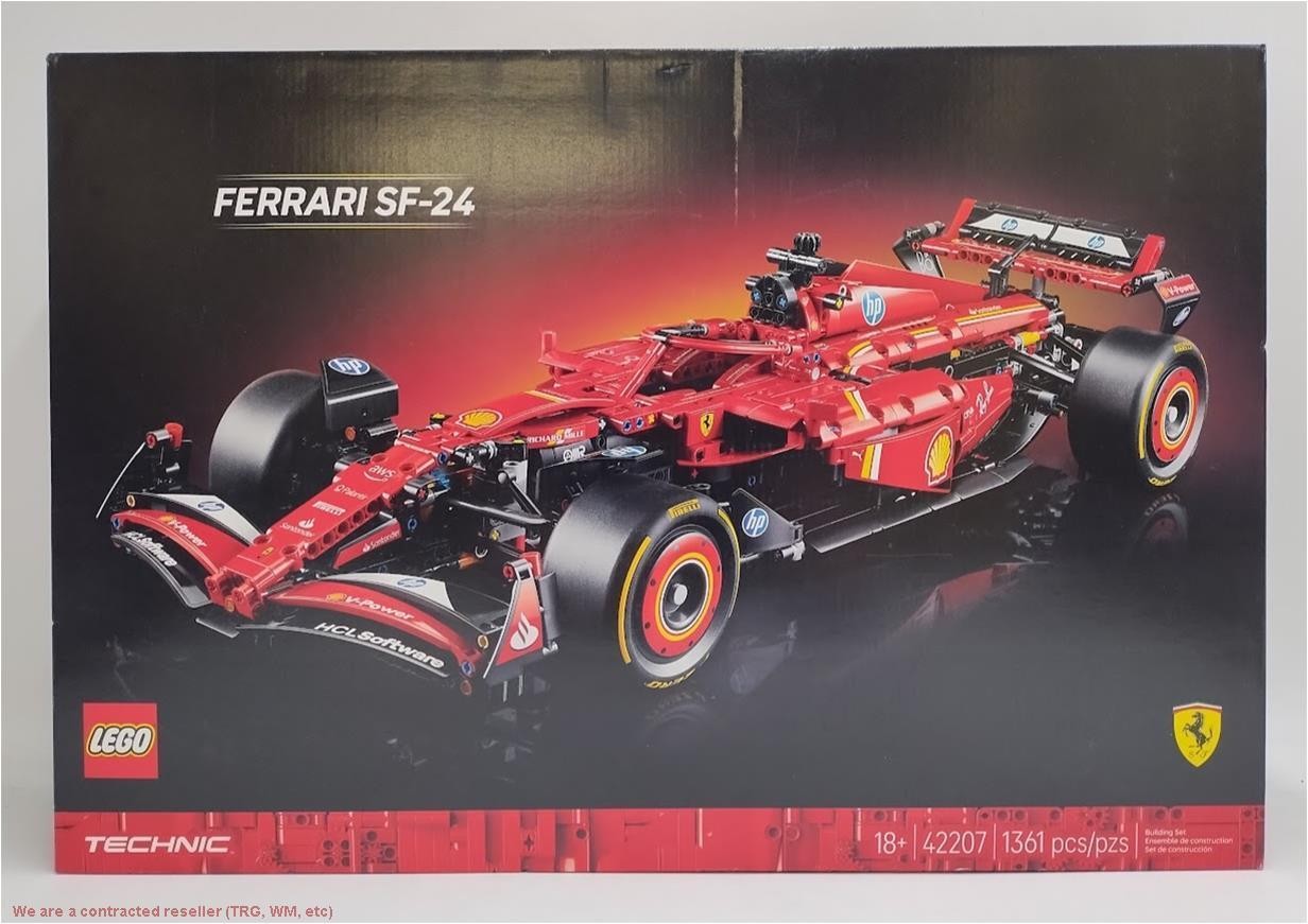 LEGO Technic Ferrari SF-24 F1 Car Model Kit for Adult F1 Fans 42207 SEE DETAILS