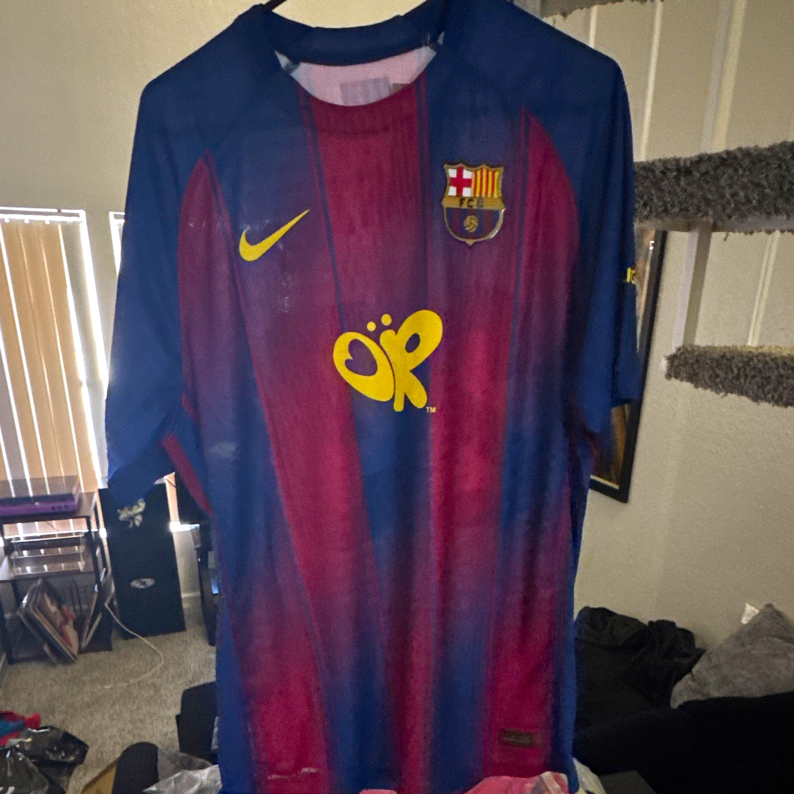 Nike FC Barcelona Rodrigo #23 Soccer Jersey Blue Red Yellow Maroon Nike FC Barcelona Rodrigo #23 Soccer Jersey Blue Red Yellow Maroon