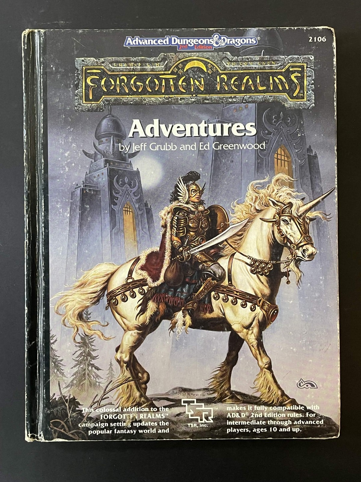 TSR AD&D 2106 - 2nd EDITION FORGOTTEN REALMS ADVENTURES - HARDBACK