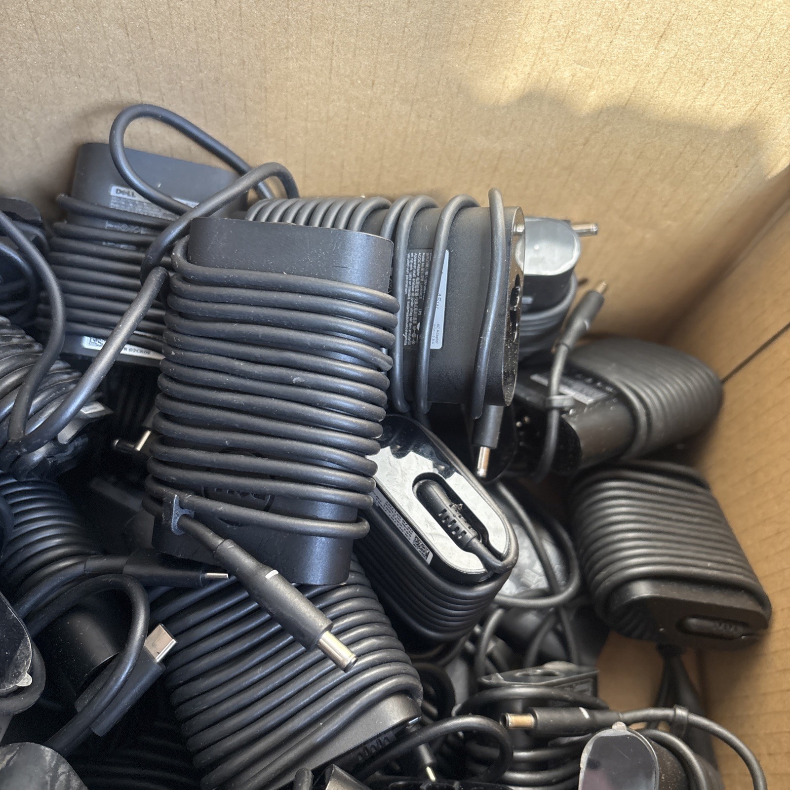 Lot Of 10x Genuine Dell 45W Small Pin Slim AC Adapter Charger With Cables Lot Of 10x Genuine Dell 45W Small Pin Slim AC Adapter Charger With Cables