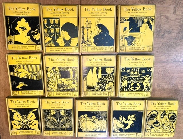 1894-1897 THE YELLOW BOOK SERIES JOHN LANE 13 VOLUME SET ILLUSTRATED QUARTERLY 1894-1897 THE YELLOW BOOK SERIES JOHN LANE 13 VOLUME SET ILLUSTRATED QUARTERLY