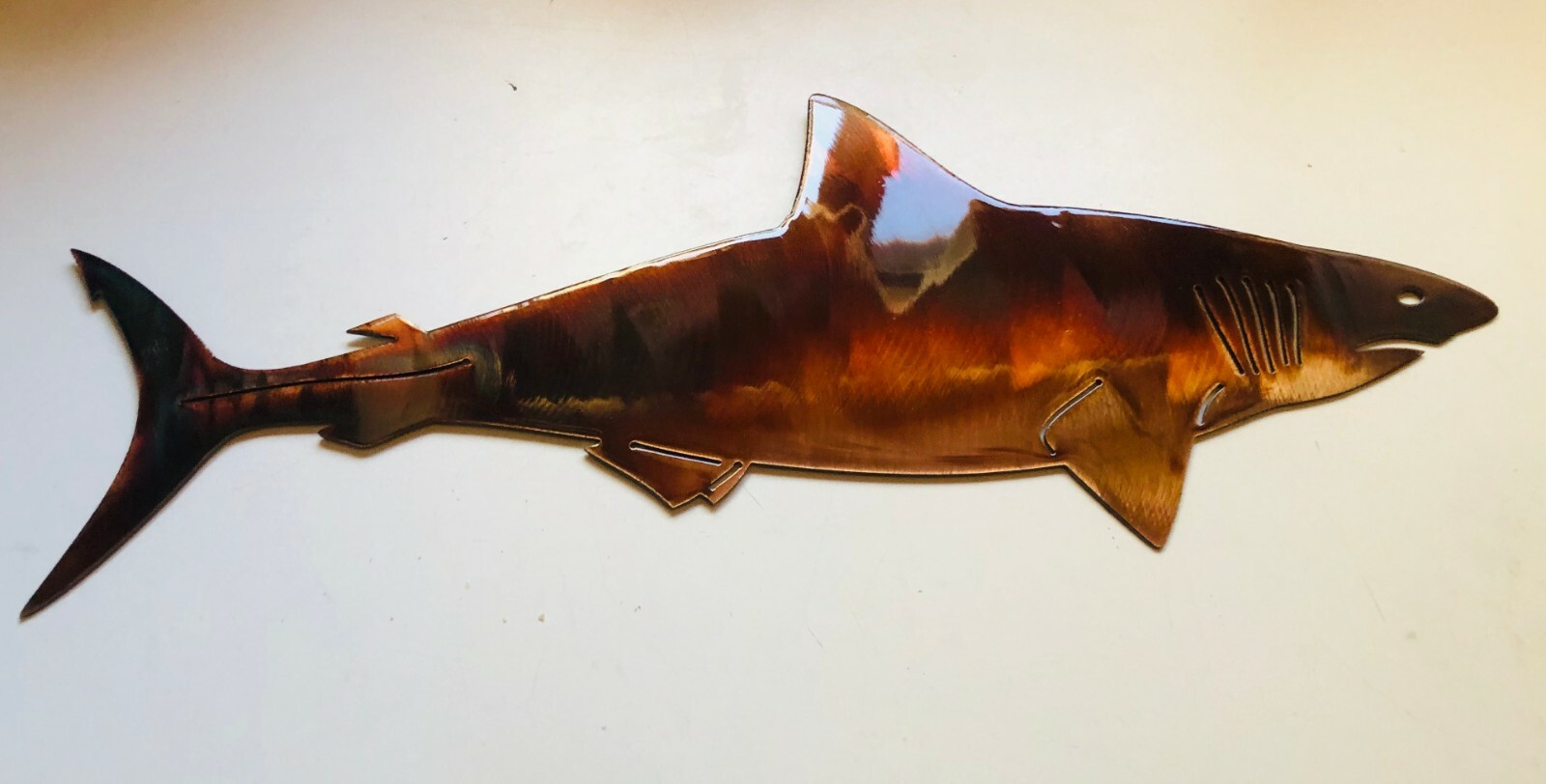 Shark - Metal Wall Art - Copper 48\ Shark - Metal Wall Art - Copper 48\