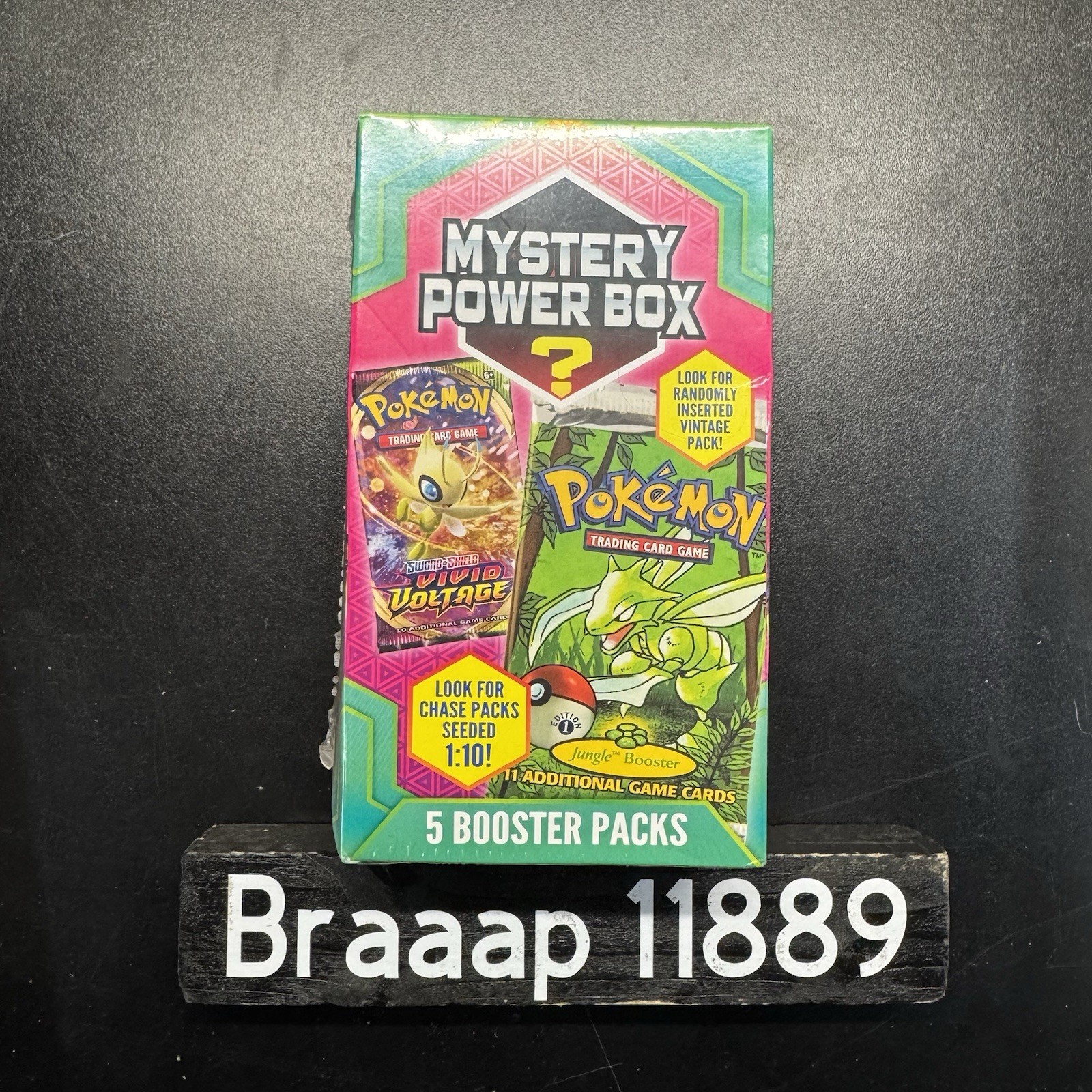 Pokemon Mystery Power Box Walmart MJHoldings 2022 Sealed 1:10 Odds 5 Packs New Pokemon Mystery Power Box Walmart MJHoldings 2022 Sealed 1:10 Odds 5 Packs New