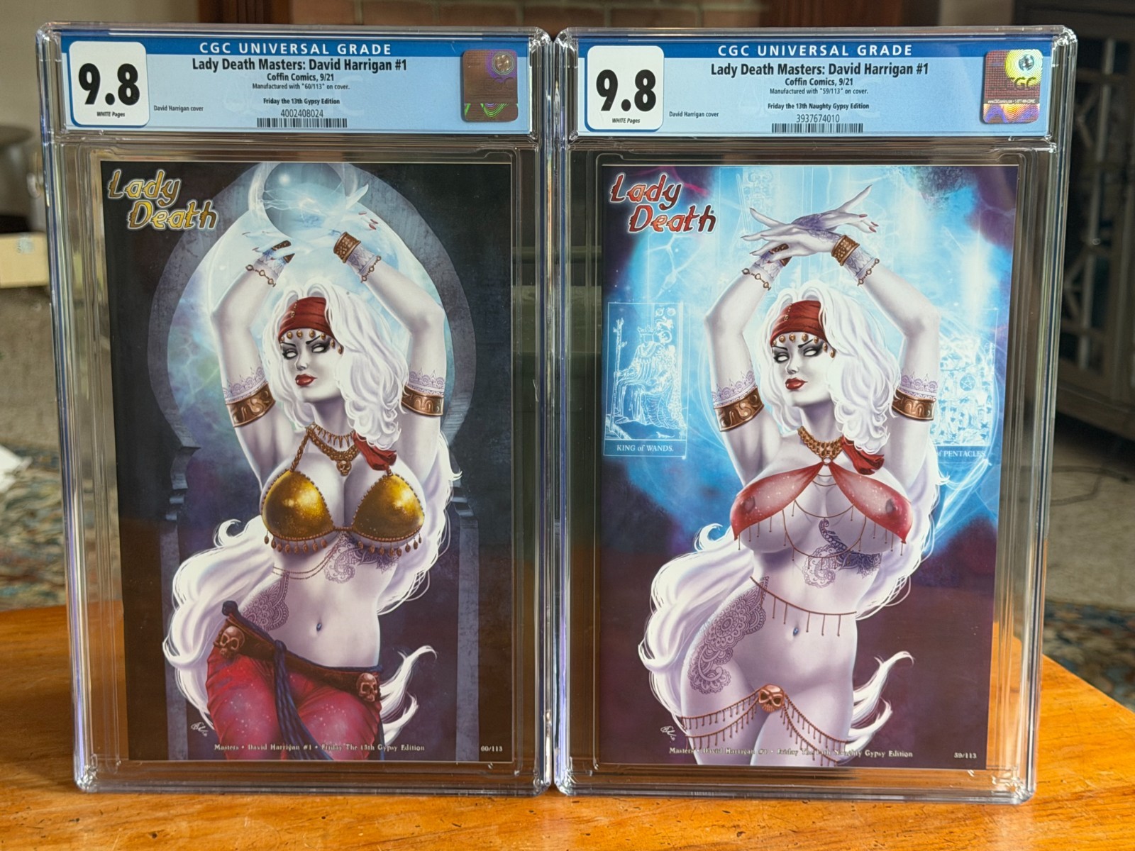 Lady Death Masters David Harrigan Friday 13th Gypsy Ed. Set LE 113 CGC 9.8 Lady Death Masters David Harrigan Friday 13th Gypsy Ed. Set LE 113 CGC 9.8
