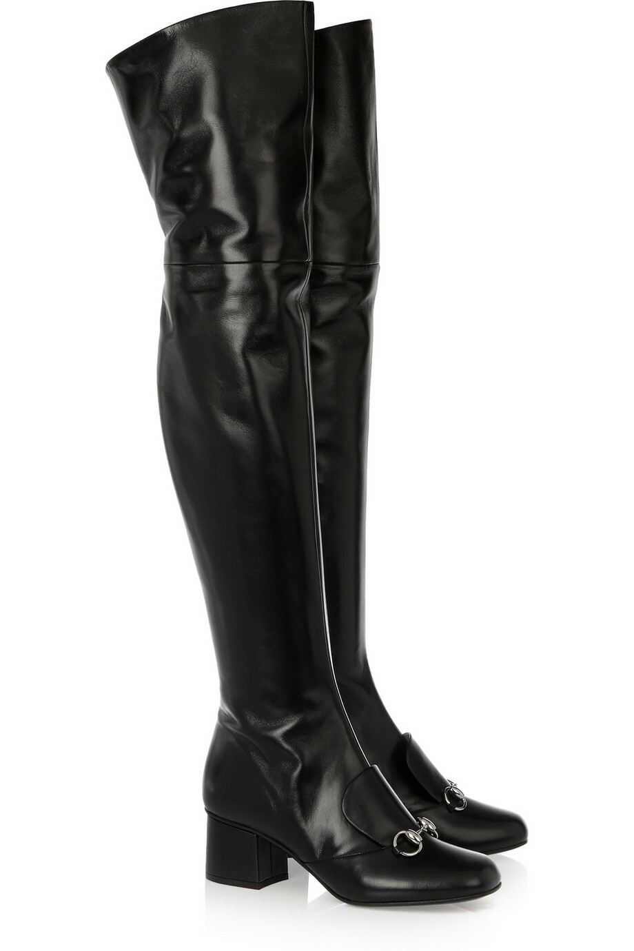 $1900 GUCCI LILLIAN SEXY AMAZING OTK HORSEBIT MID HEEL BOOTS EU 37 I LOVE SHOES