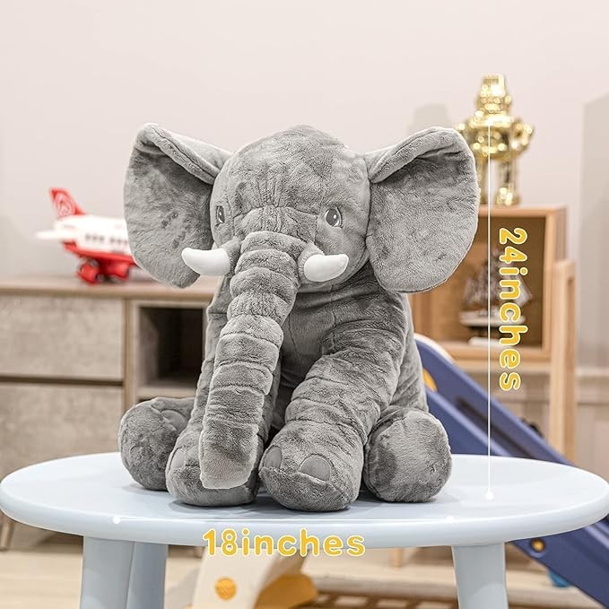 Homily Stuffed Elephant Plush Animal Toy 24 INCH  all US  for Kids