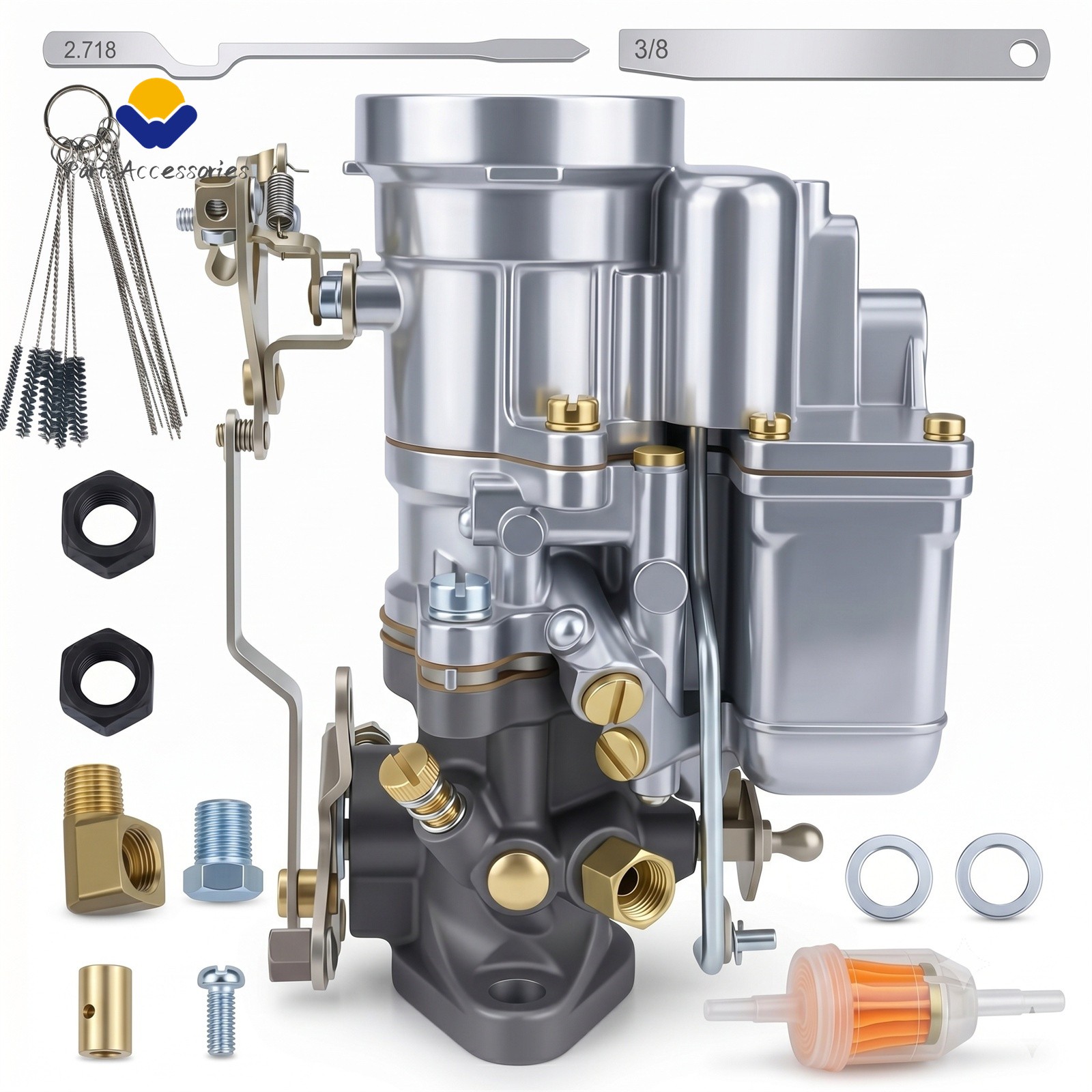 Fits willys MB CJ2a Ford GPW Army jeep 539s Carter WO A1223 1 Barrel Carburetor
