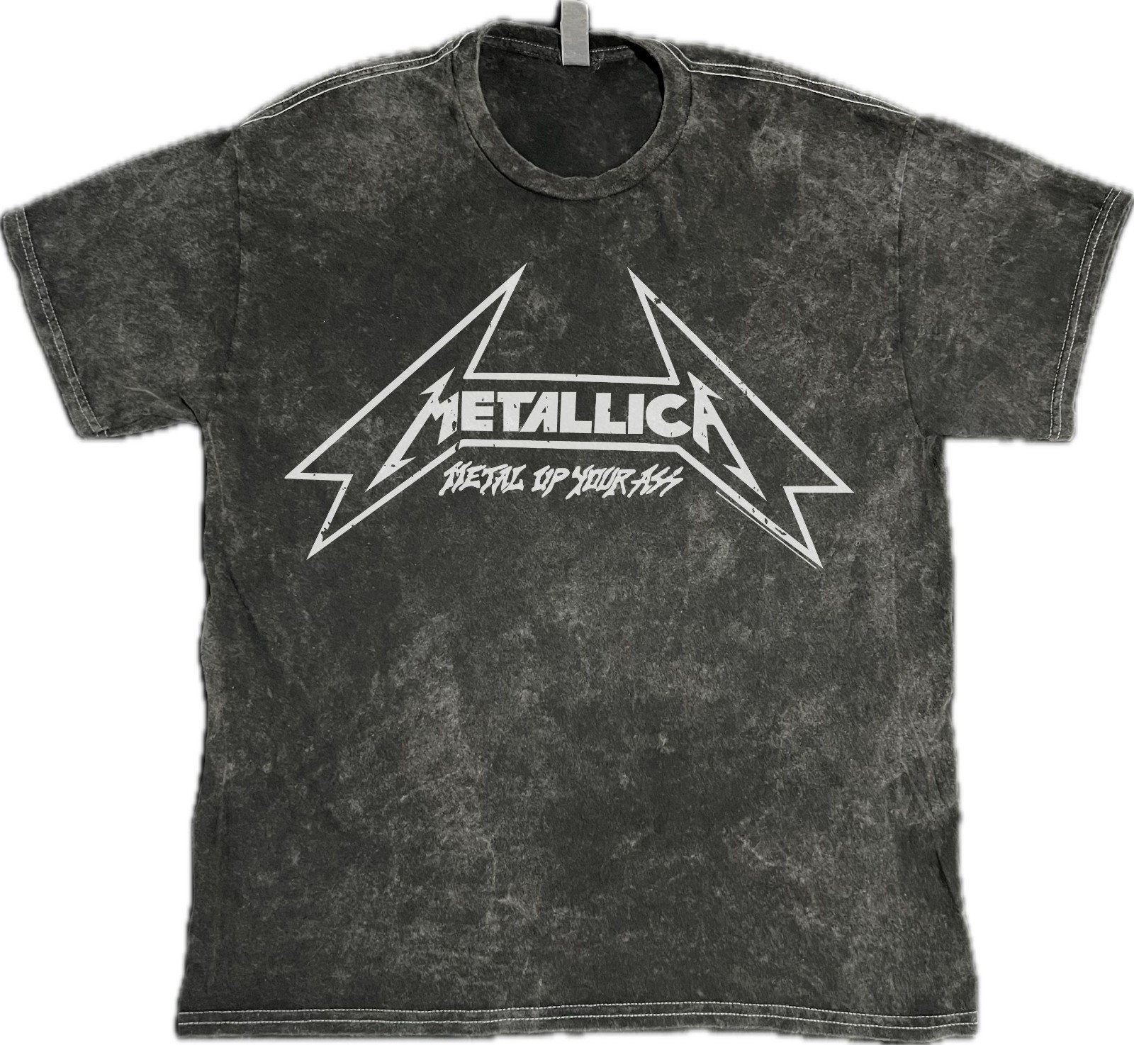 Metallica Metal Up Your A** T-Shirt Hard Rock Metal on Mineral Vintage Wash Tee Metallica Metal Up Your A** T-Shirt Hard Rock Metal on Mineral Vintage Wash Tee