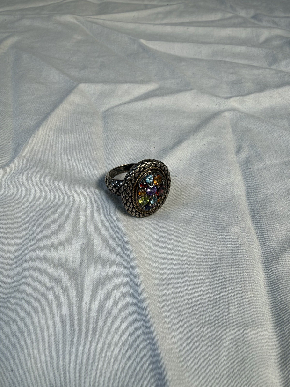 Effy Women's Multi Gemstone Ring In Sterling Silver Effy Women's Multi Gemstone Ring In Sterling Silver