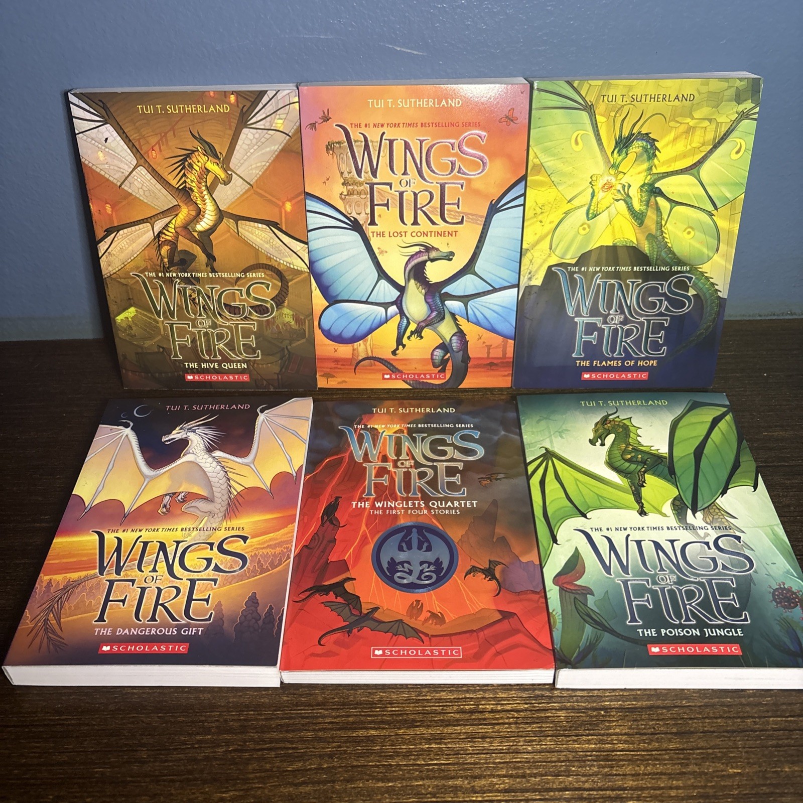 Wings of Fire Arc 3 Complete 6 Book Set NEW 11 12 13 14 15 & Winglets Quartet