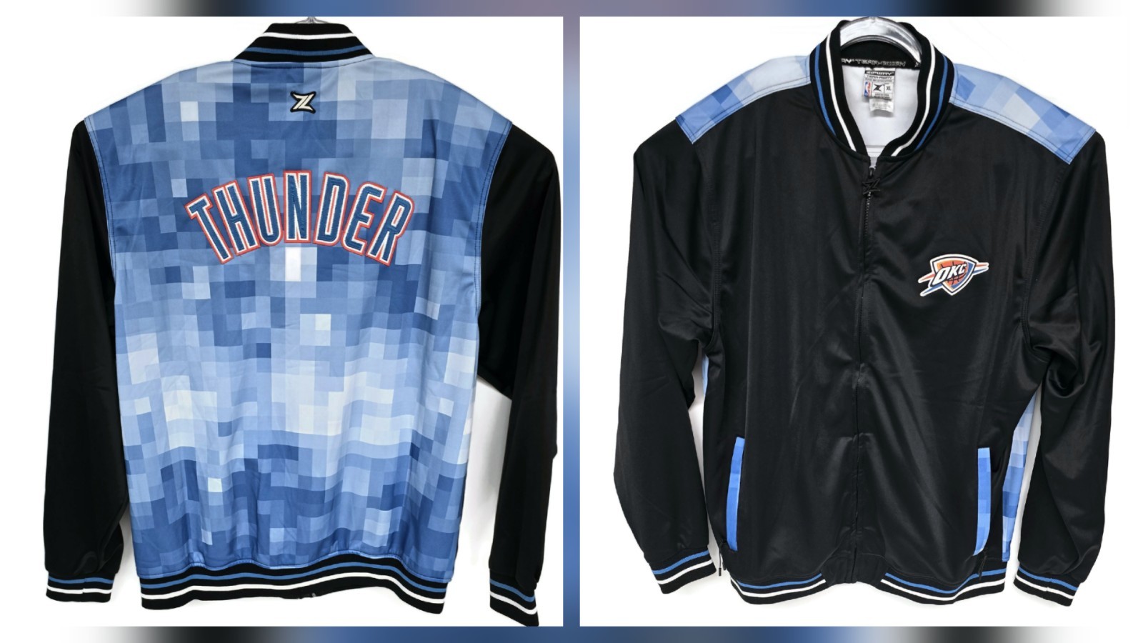 Vintage Zipway NBA Oklahoma City OKC Thunder Jacket Official Zip XL Vintage Zipway NBA Oklahoma City OKC Thunder Jacket Official Zip XL