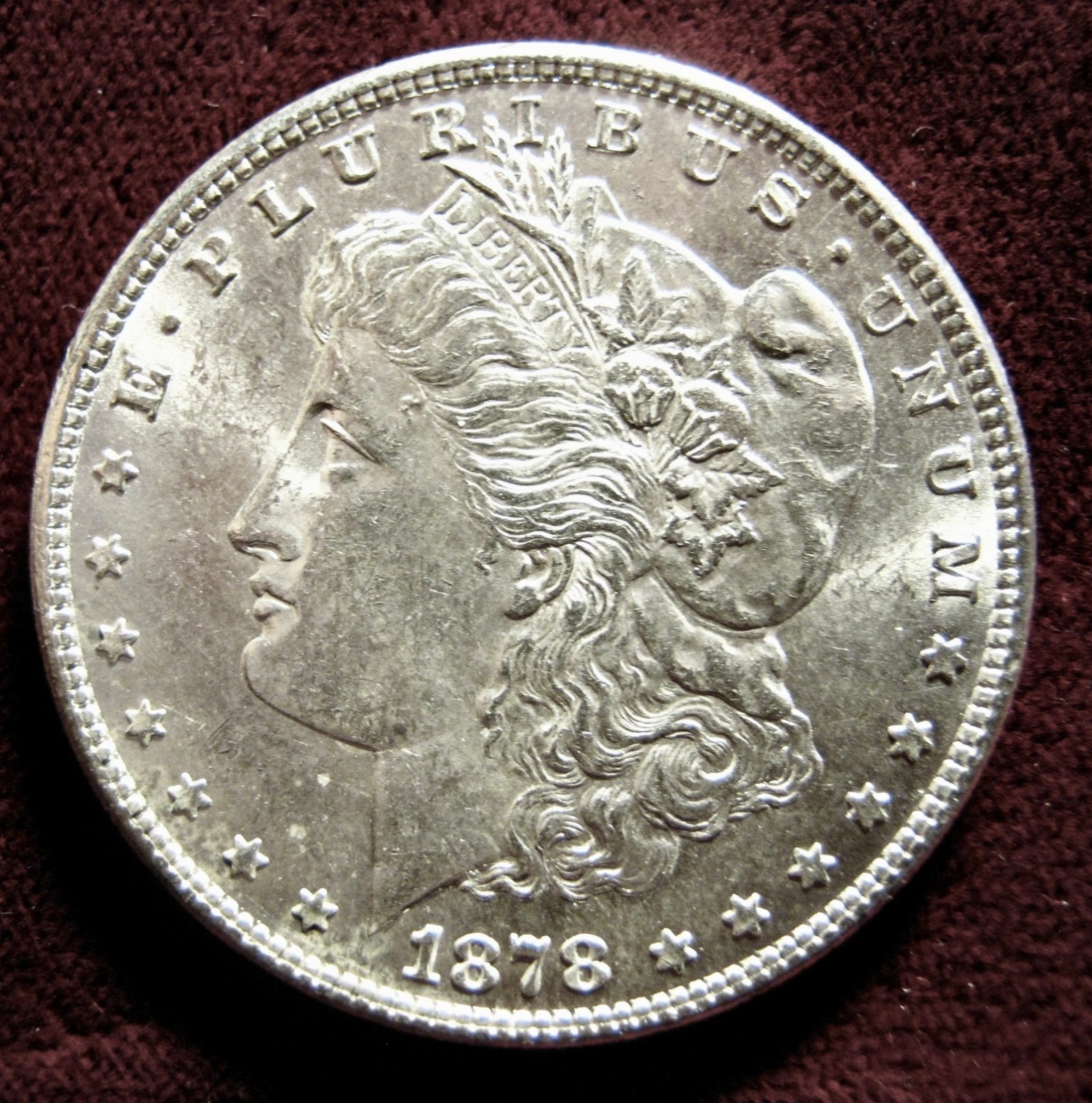 1878-S MORGAN DOLLAR, CHOICE BU. 1878-S MORGAN DOLLAR, CHOICE BU.