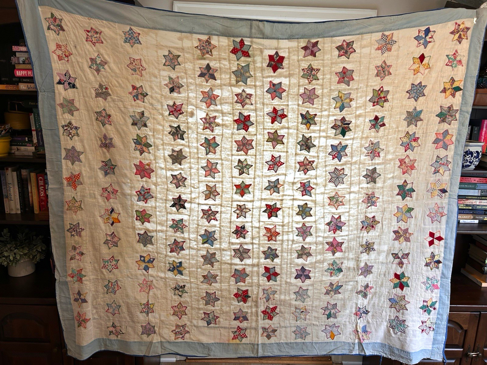 Vintage Handmade Star Patchwork Quilt