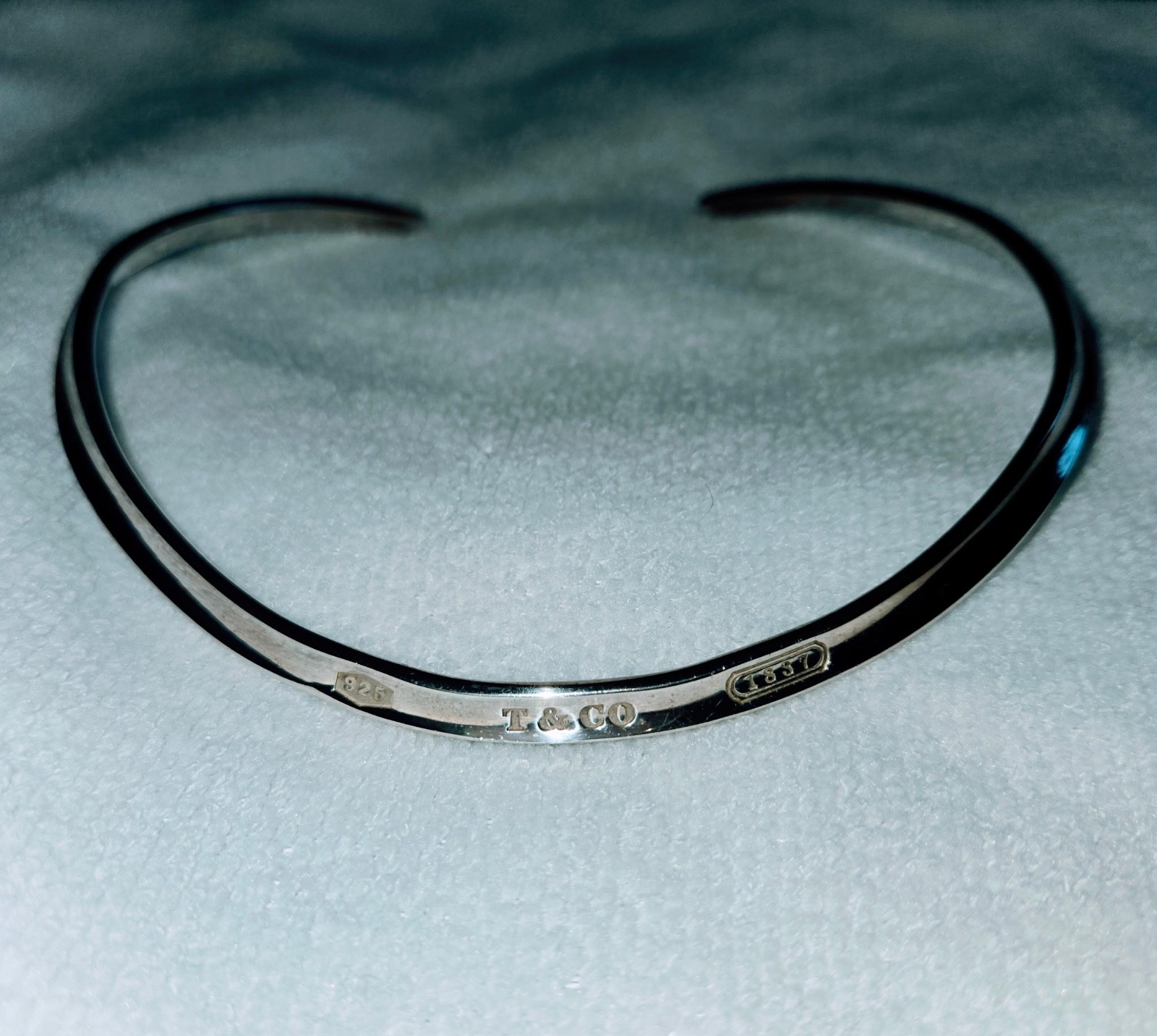 Authentic Vintage Tiffany and Co. 1837 Sterling Silver Neck Cuff/Collar Necklace