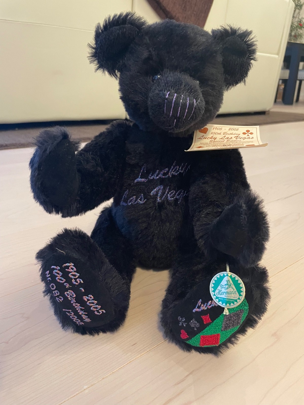 Hermann Lucky Las Vegas Limited Edition Teddy Bear Hermann Lucky Las Vegas Limited Edition Teddy Bear
