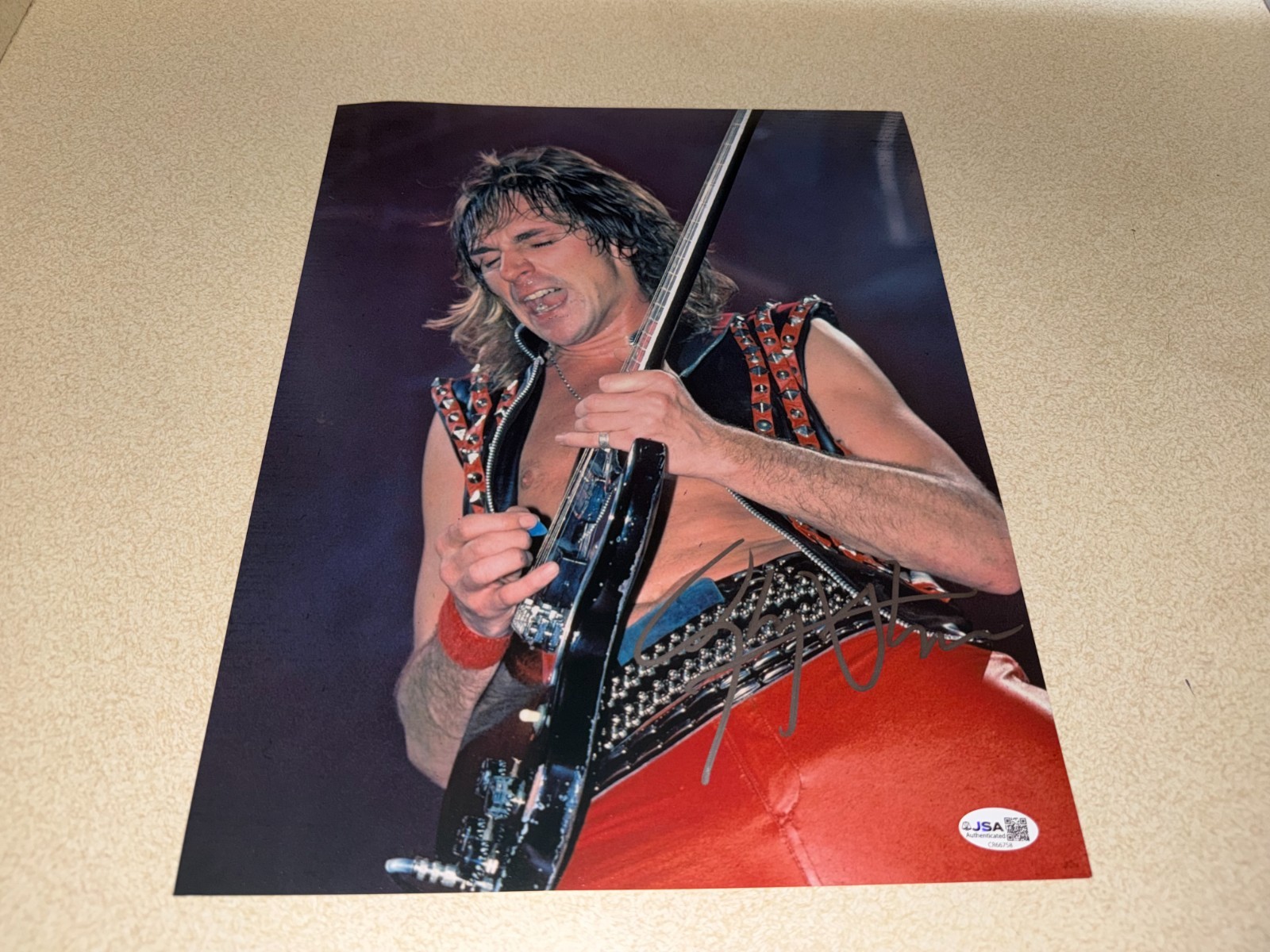 Glenn Tipton Signed 11x14 Photo Judas Priest Legendary Guitarist RNR HOF JSA #1