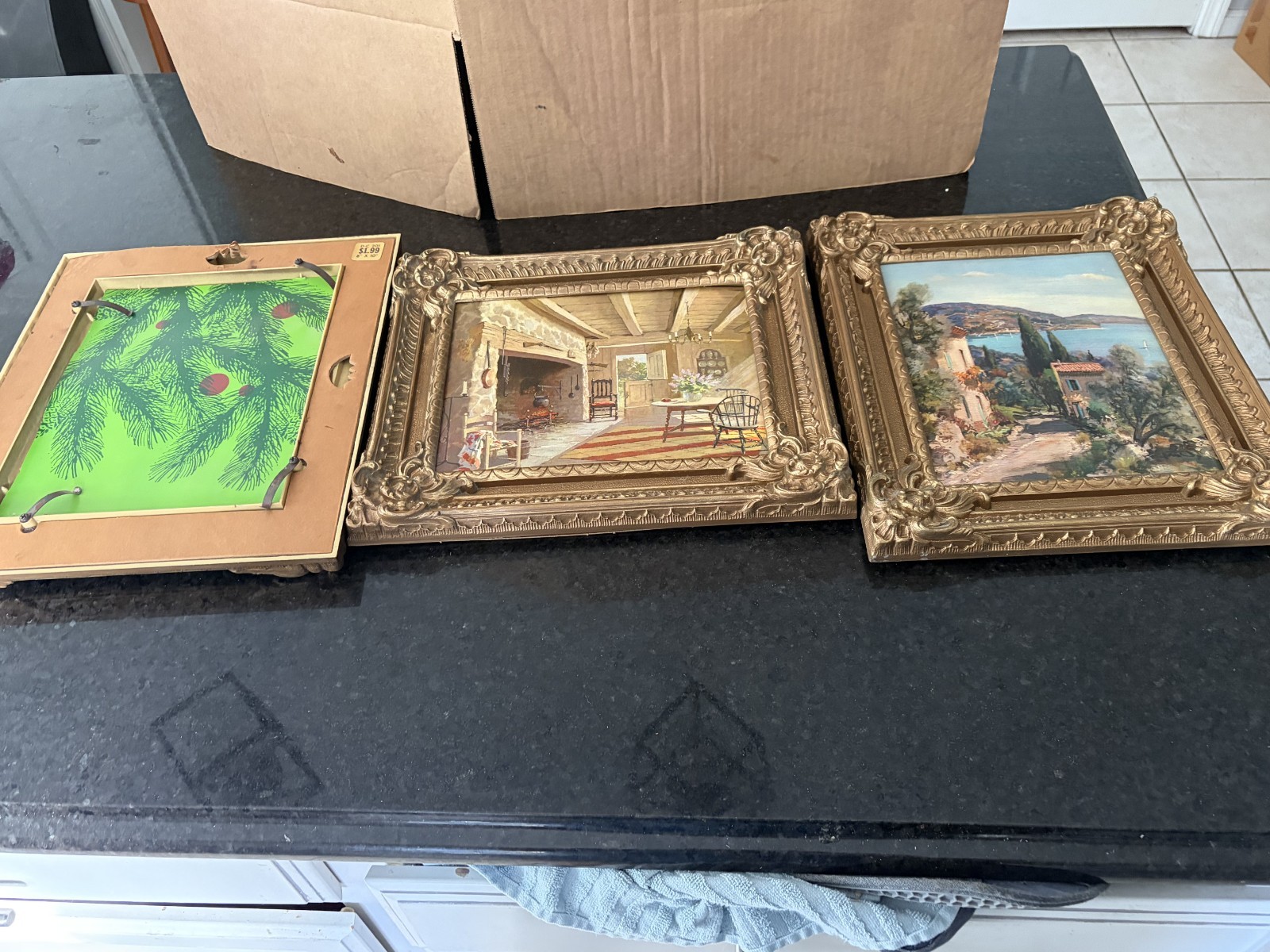 Vintage Ornate Gold Picture Frames Set of 3 10x12 Fits 8x10 Baroque Rococo