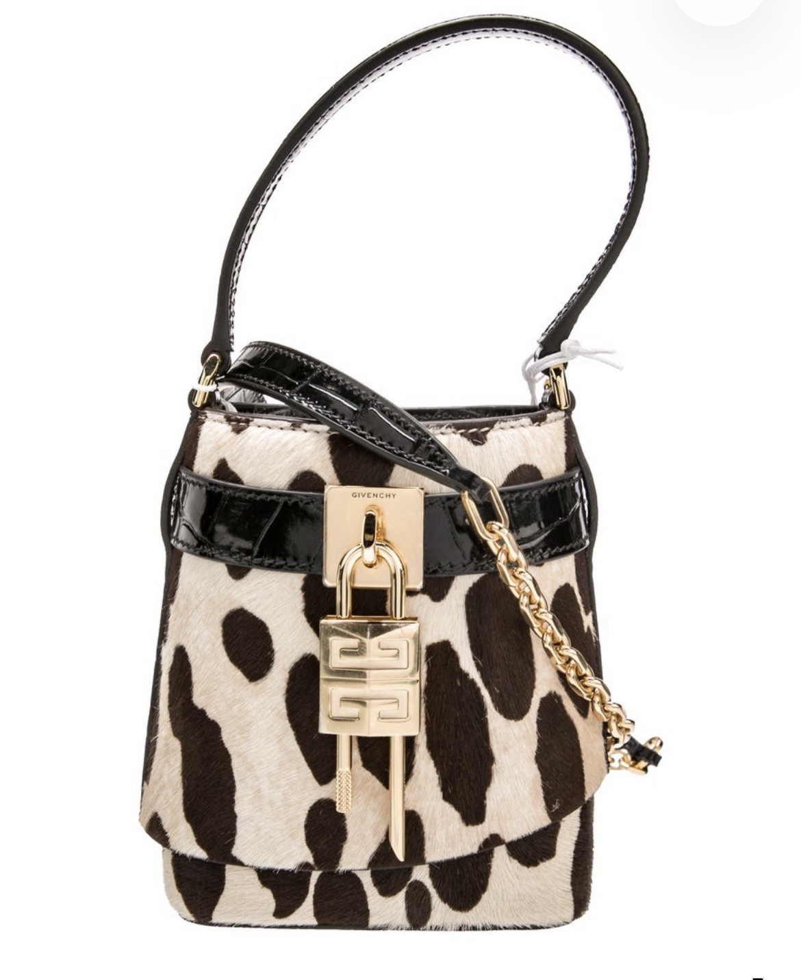 Givenchy Mini Shark Lock Ponyhair Top Handle Bag w/ Tags