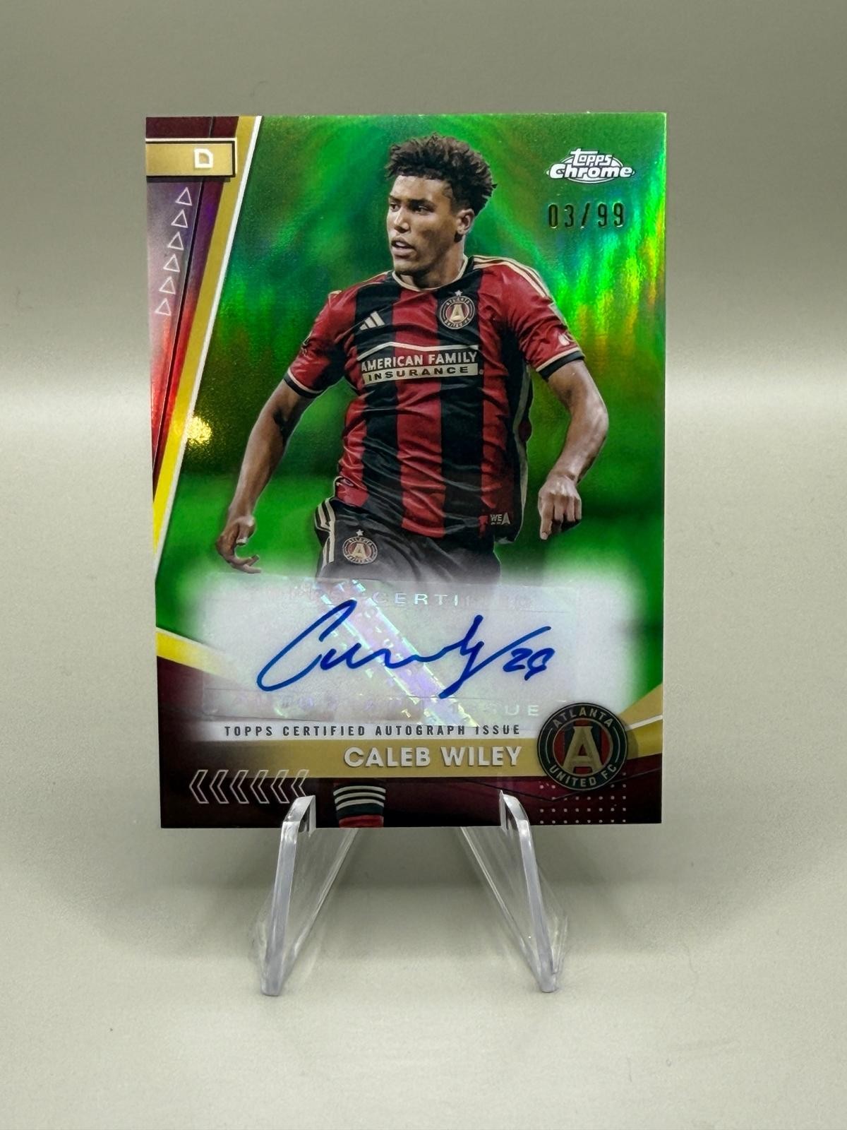 2024 Topps Chrome MLS Green Autograph /99 Atlanta United 2024 Topps Chrome MLS Green Autograph /99 Atlanta United