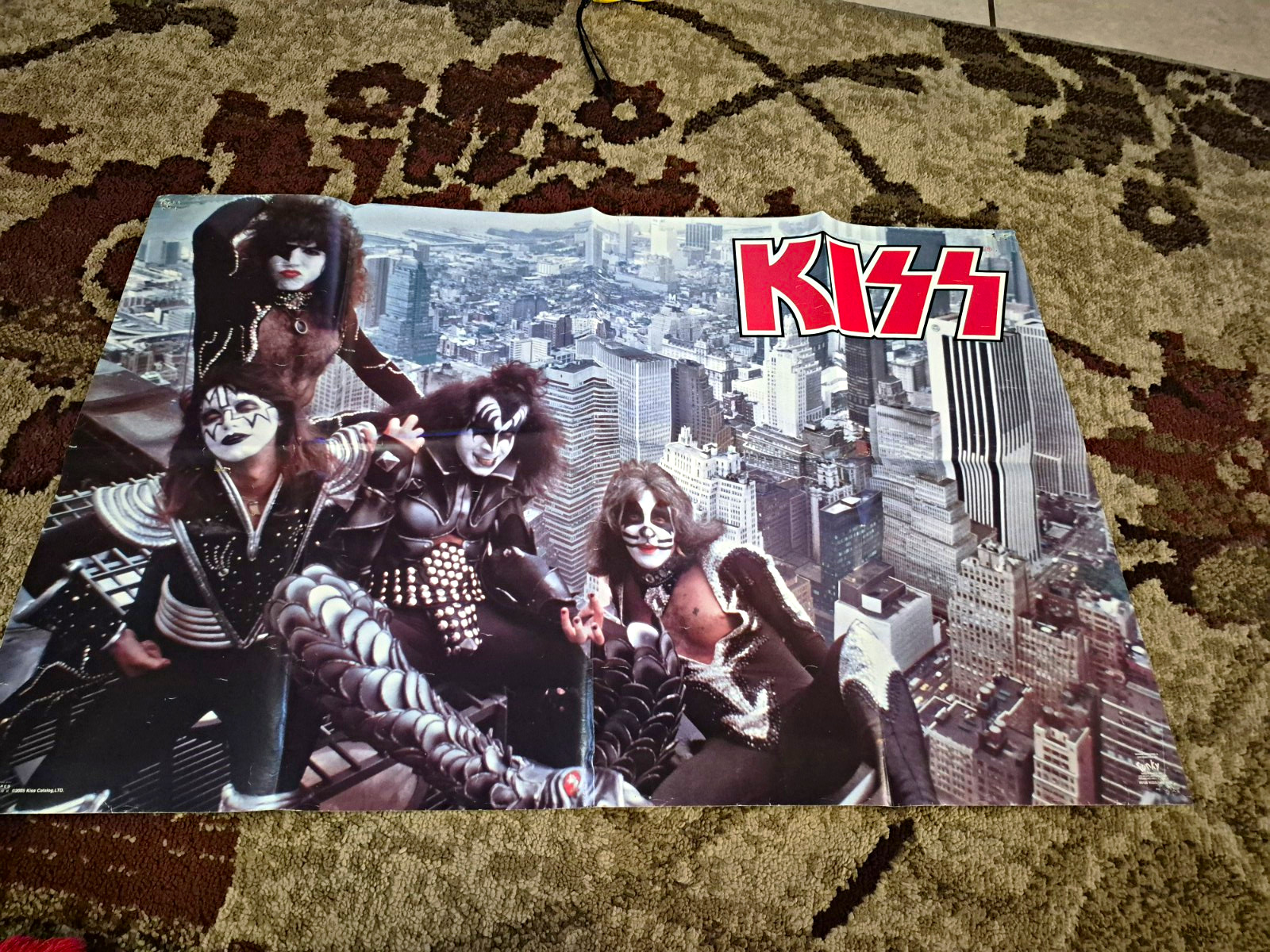 KISS City Skyline Poster 1978 Aucoin Enterprises Original 24x34 KISS City Skyline Poster 1978 Aucoin Enterprises Original 24x34