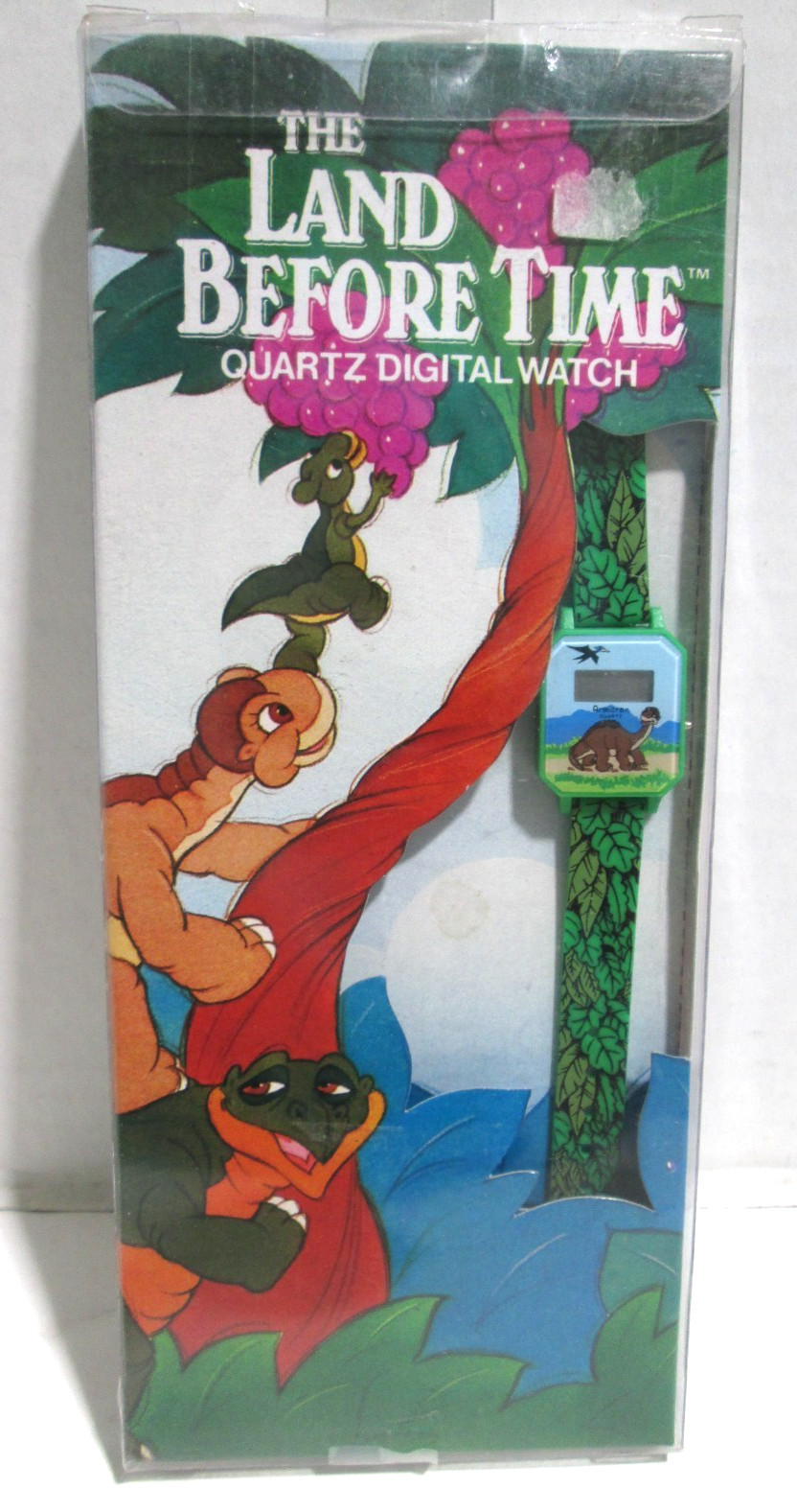 THE LAND BEFORE TIME VINTAGE DIGITAL WRIST WATCH RARE IN ORIGINAL BOX GRAIL ITEM