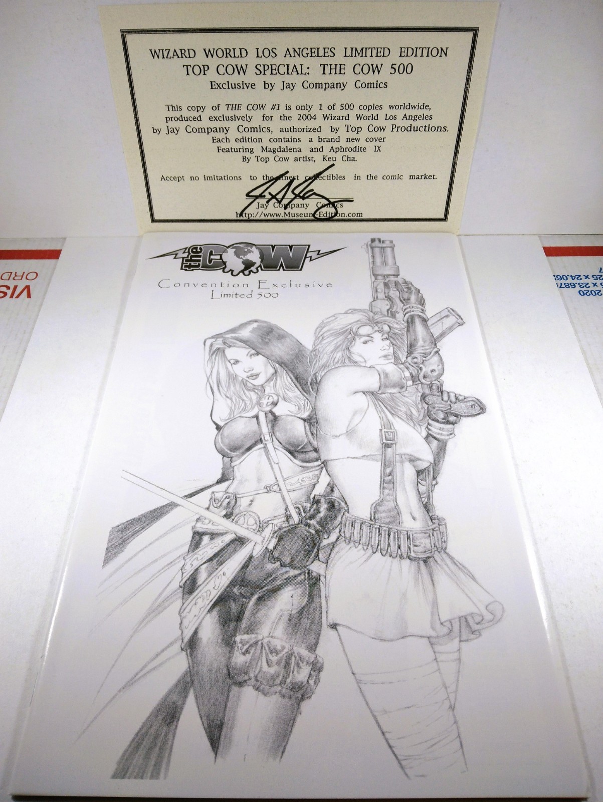 🔥🐮 THE COW SPECIAL 2000 WIZARD WORLD LOS ANGELES JAY COMPANY SKETCH VARIANT VF