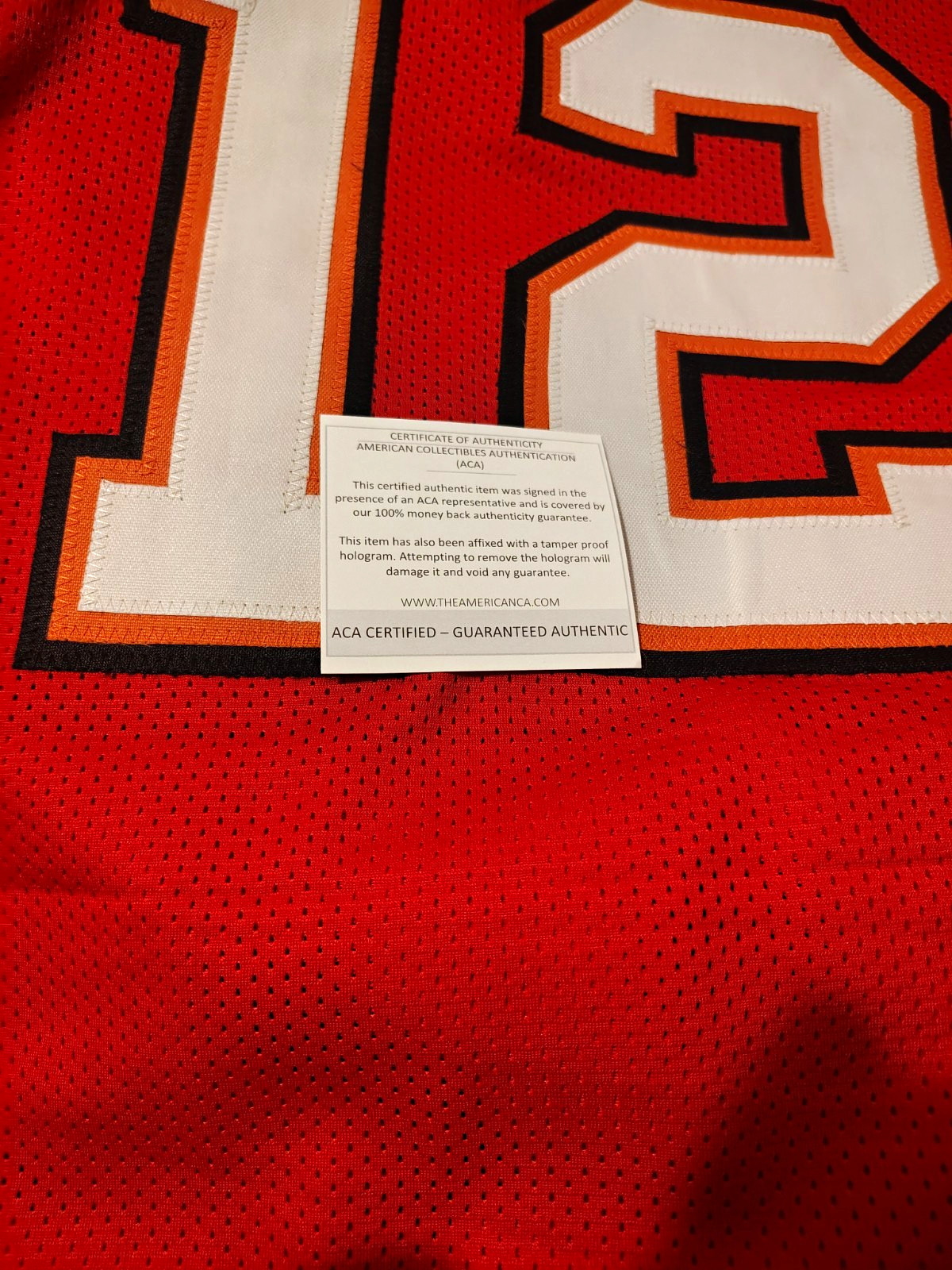 Tom Brady Signed Tampa Bay Buccaneers #12 Jersey ACA Authenticated COA Tom Brady Signed Tampa Bay Buccaneers #12 Jersey ACA Authenticated COA