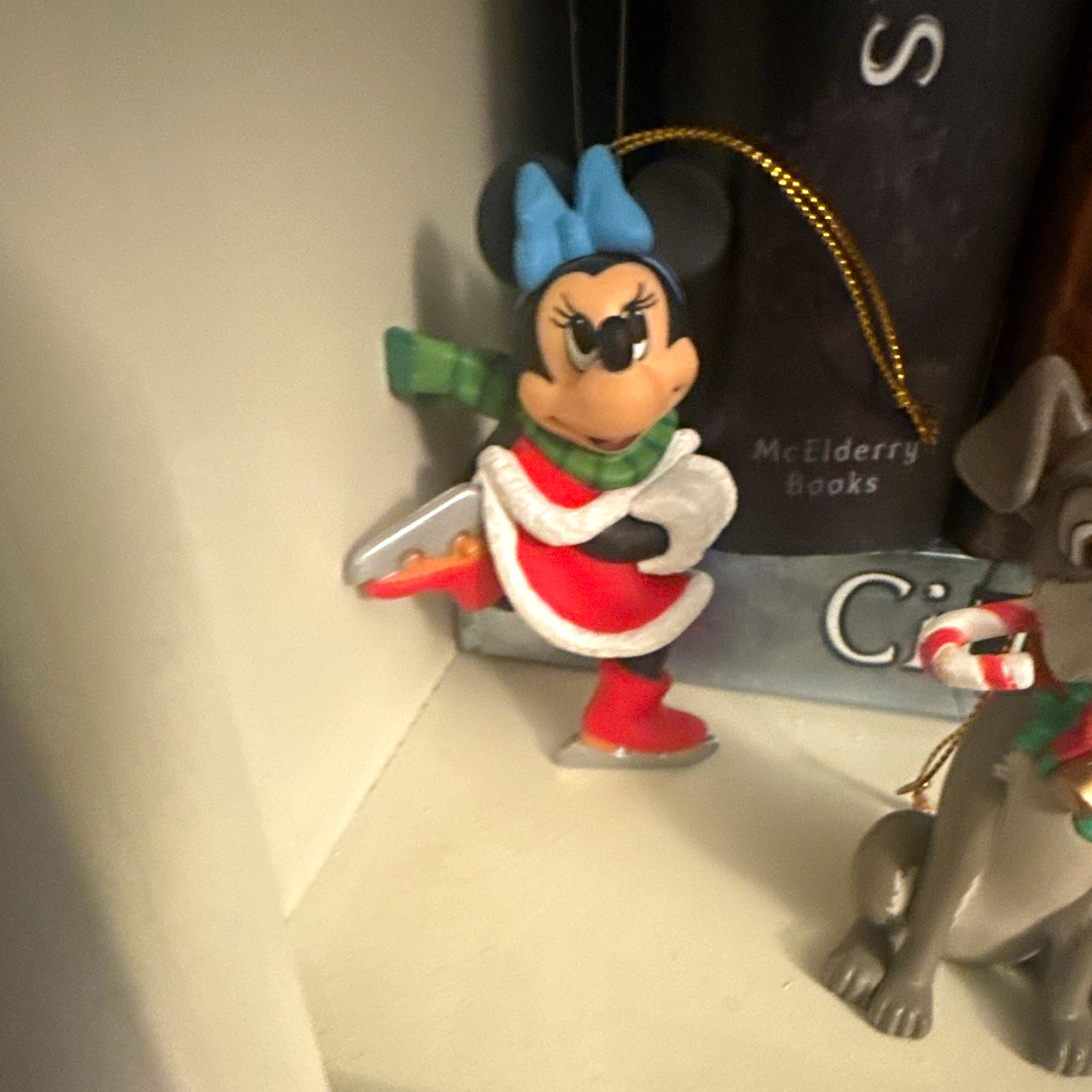 Vintage Disney 1998 Plastic Christmas Ornaments Lot Minnie Mickey Snow White