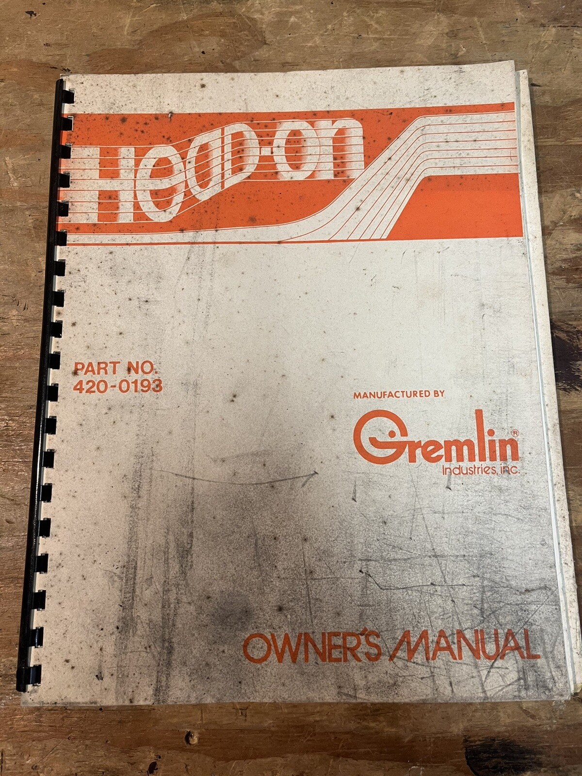 Sega Gremlin Head-On Arcade Owners Manual with Inserts 420-0193 (see Description Sega Gremlin Head-On Arcade Owners Manual with Inserts 420-0193 (see Description