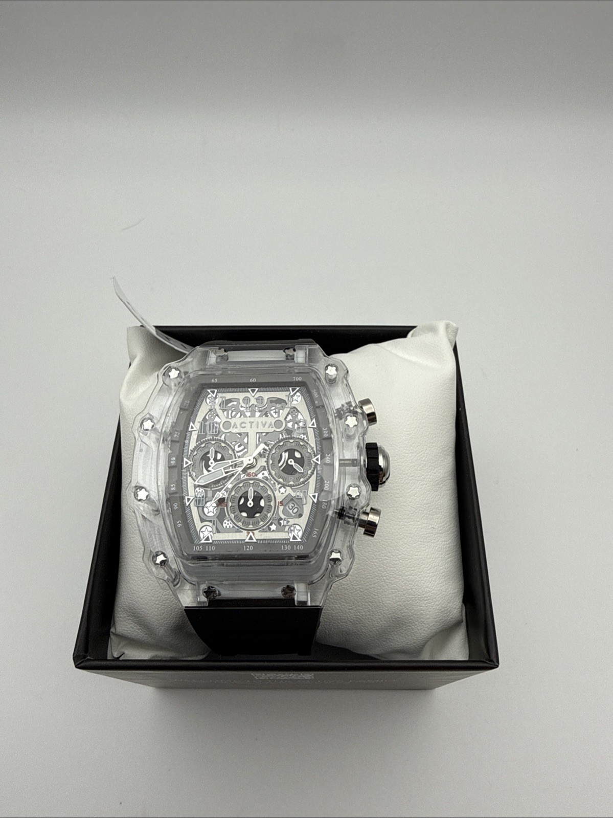 Activa X Invicta Watch Fury Skeleton Dial 44.3mm, Black  ACW2305-005 Clear Case