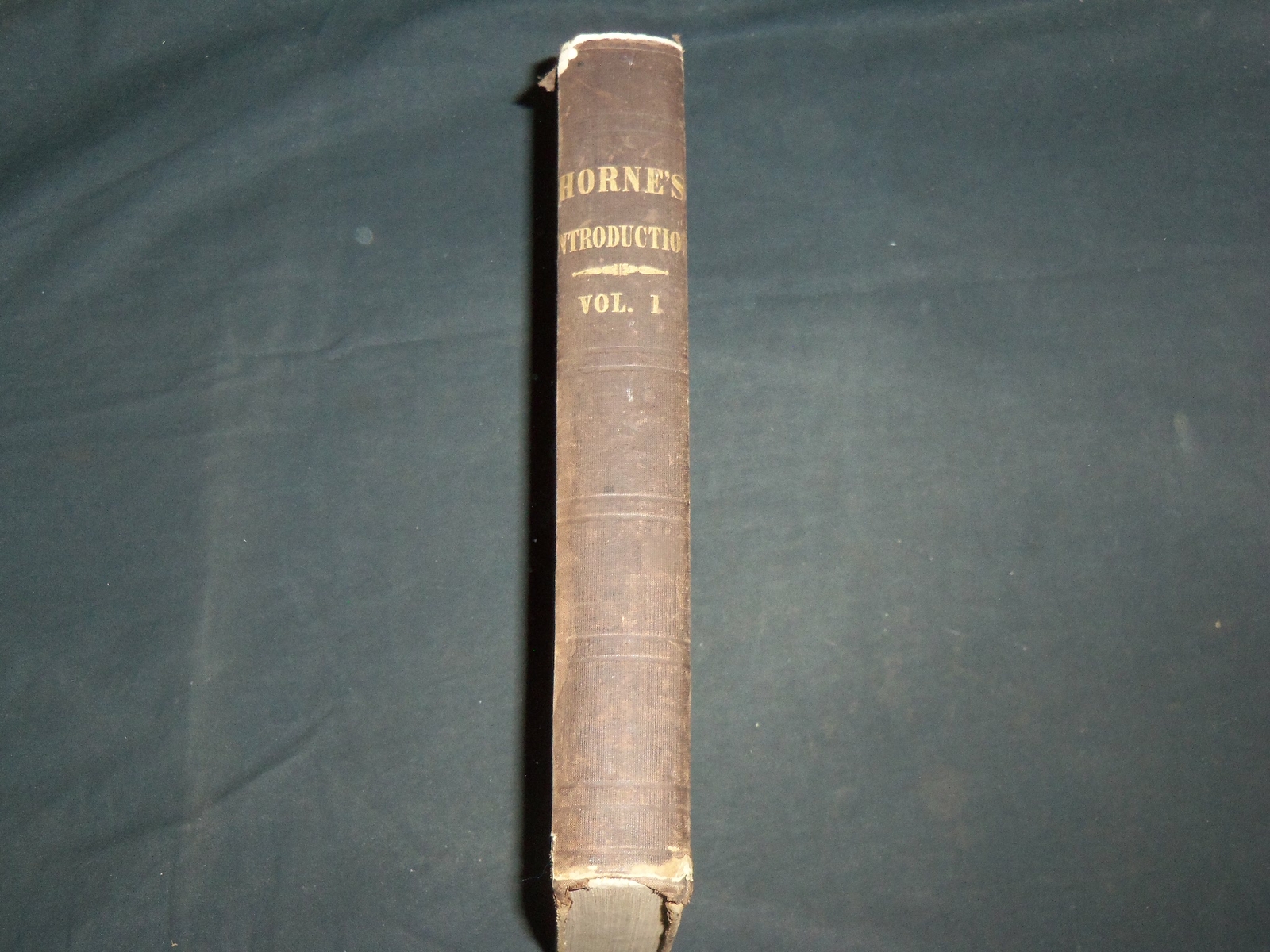 1849 HORNE\'S INTRODUCTION OF THE HOLY SCRIPTURES VOLUME 1 BY HORNE - KD 6776