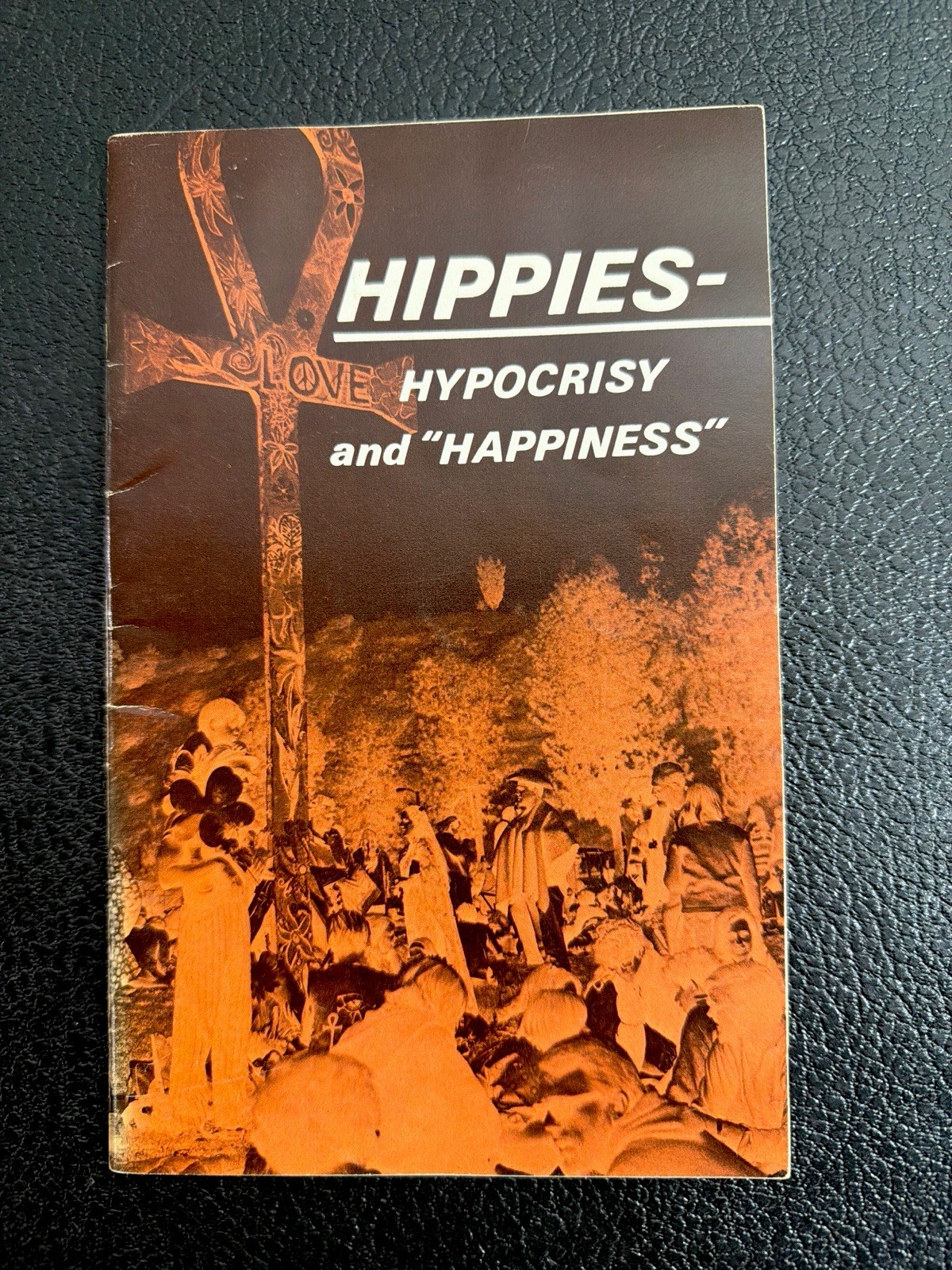 Vintage 1960s Hippies - Love Hypocrisy and Happiness Tract Pamphlet Ephemera