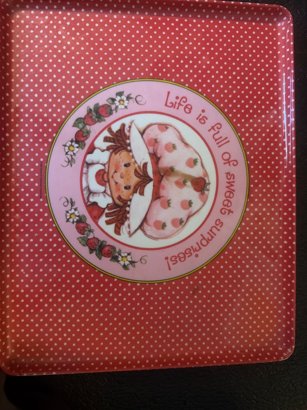 Vintage 1980s Strawberry Shortcake Metal TV Lap Trays - Pair of 2 Sweet Surprise Vintage 1980s Strawberry Shortcake Metal TV Lap Trays - Pair of 2 Sweet Surprise