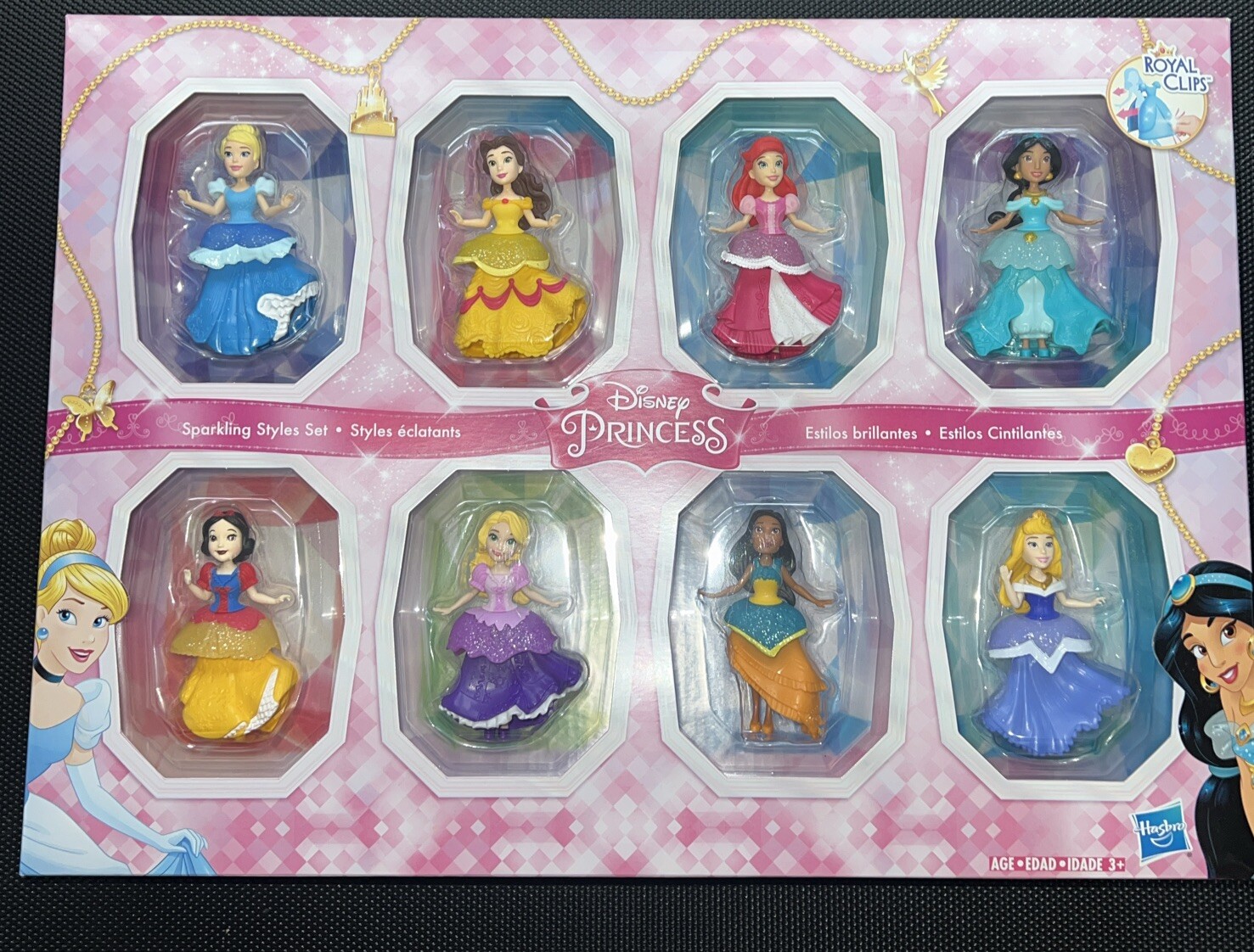 Disney Princesses Sparkling Styles Set 8 Royal Clips Hasbro NIB SHIPS FAST Disney Princesses Sparkling Styles Set 8 Royal Clips Hasbro NIB SHIPS FAST