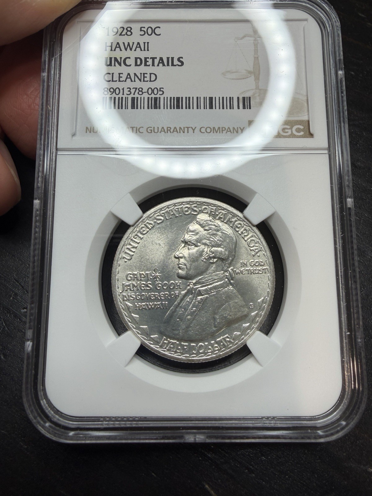 1928 Hawaii Commemorative Half Dollar NGC UNC Details Key Date Looks Great 1928 Hawaii Commemorative Half Dollar NGC UNC Details Key Date Looks Great