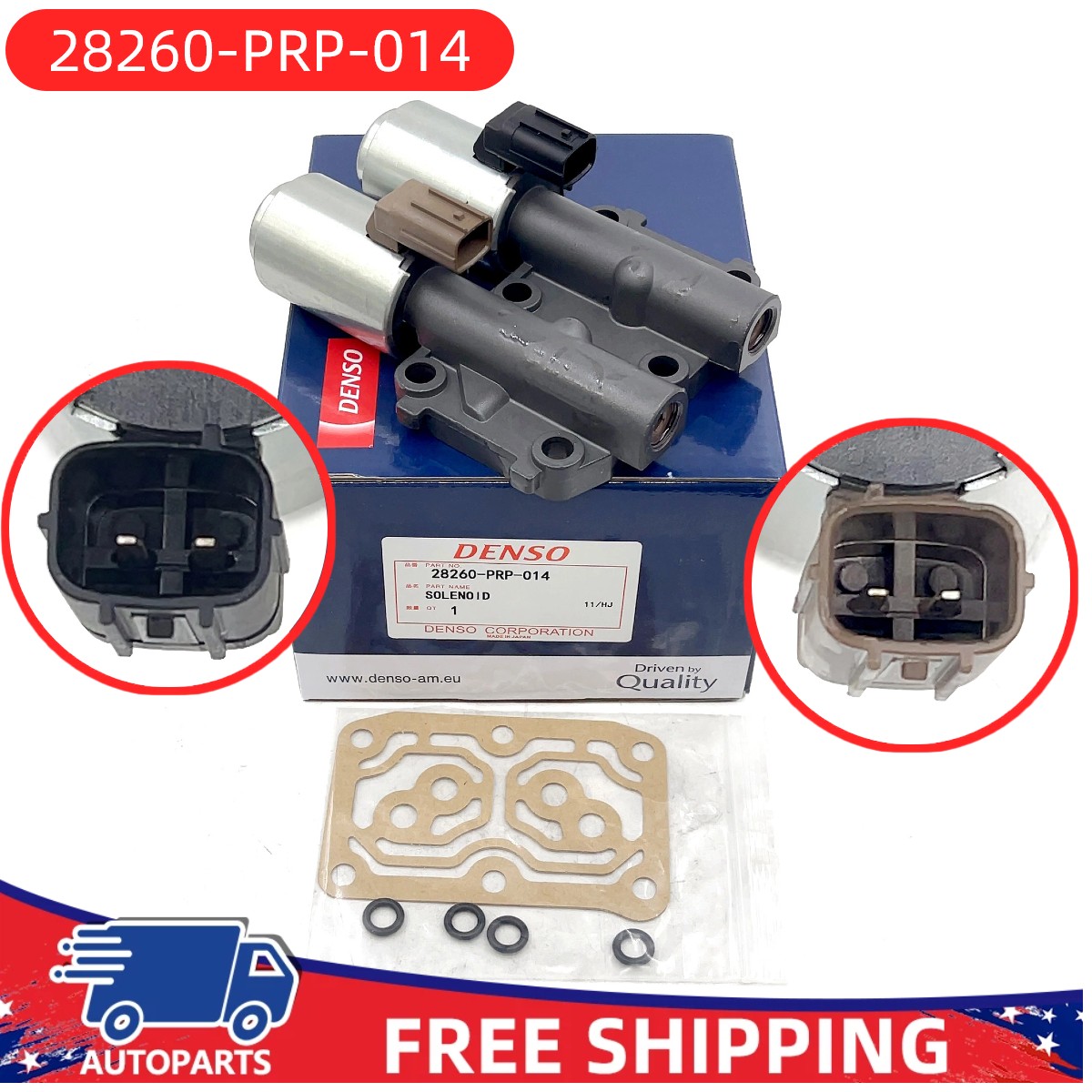 DENSO Transmission Dual Linear Solenoid FOR Honda Accord/Acura  28260-PRP-014