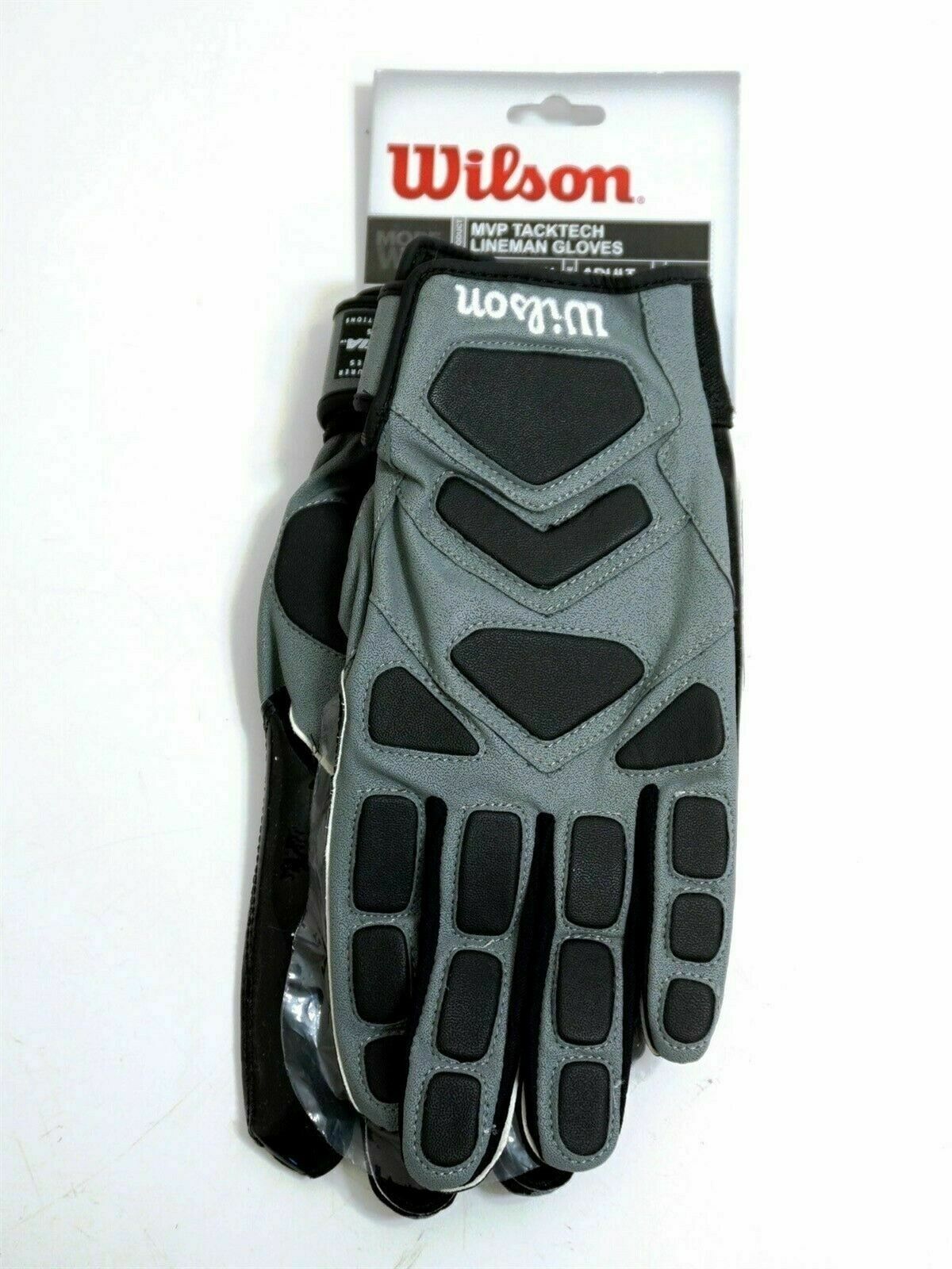 NEW Wilson Football MVP Tacktech Lineman Gloves Adult Large WTF9340GL NEW Wilson Football MVP Tacktech Lineman Gloves Adult Large WTF9340GL