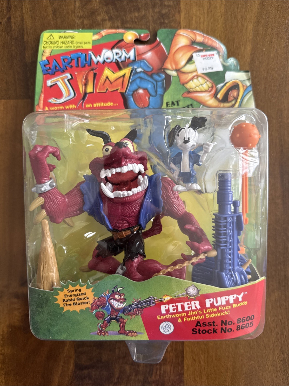 Playmates 1994 Earthworm Jim Peter Puppy the Sidekick Figure New Sealed Vintage Playmates 1994 Earthworm Jim Peter Puppy the Sidekick Figure New Sealed Vintage