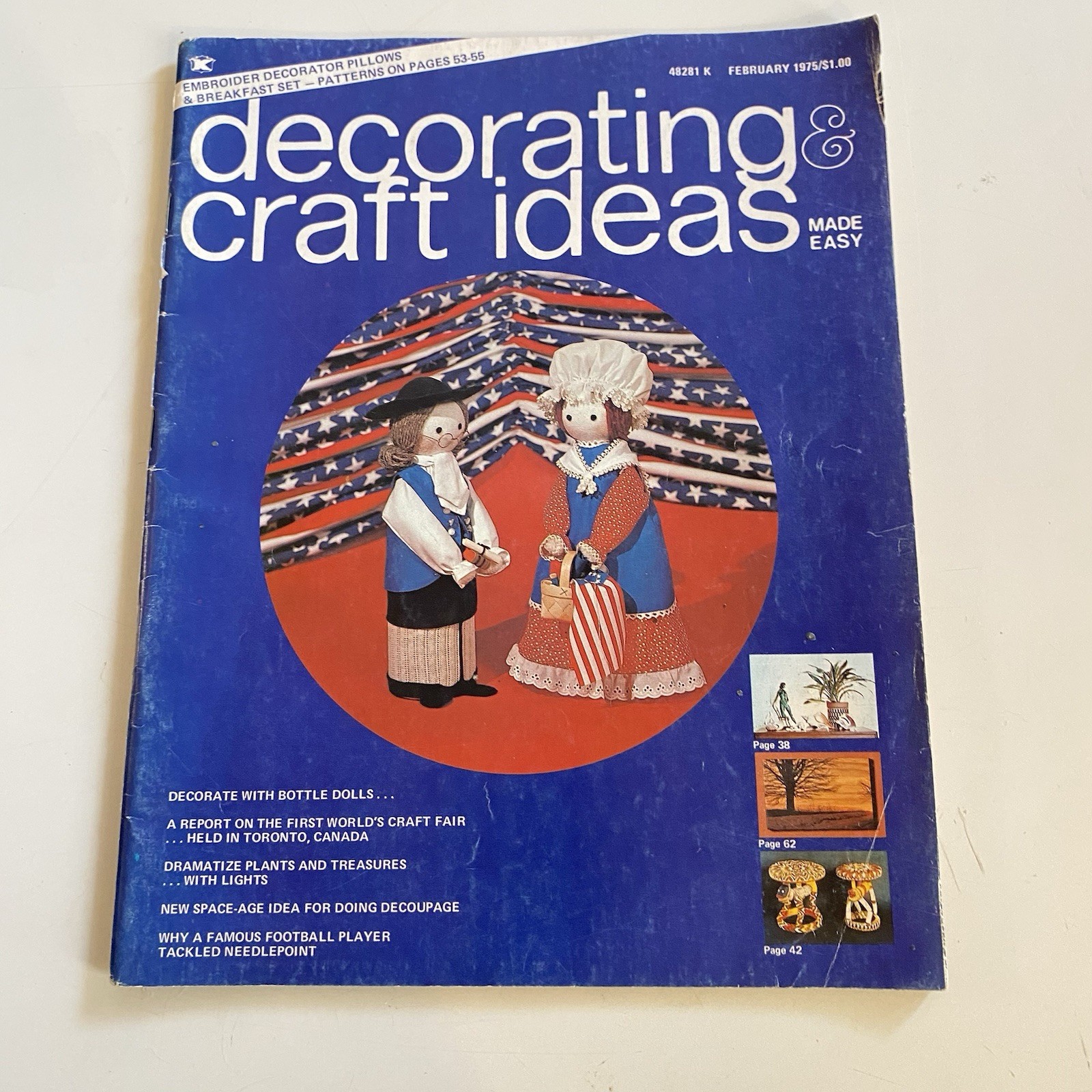 VTG Decorating & Craft Ideas Magazine Feb. 1975 Bicentennial Dolls Rosey Grier VTG Decorating & Craft Ideas Magazine Feb. 1975 Bicentennial Dolls Rosey Grier