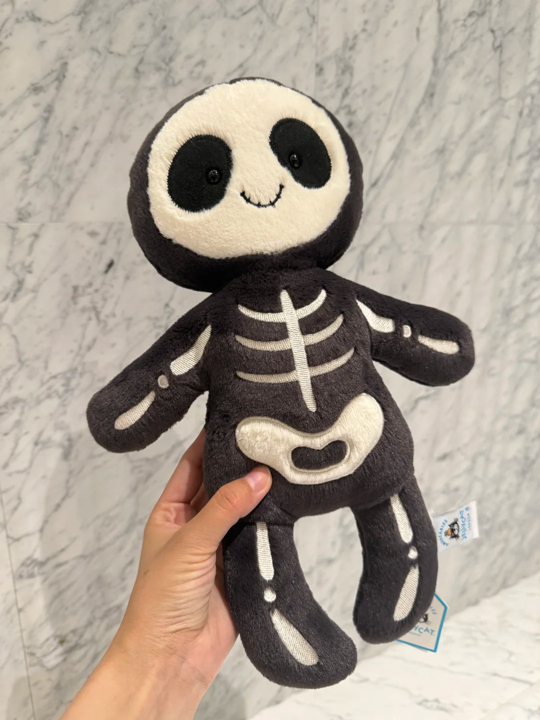 Hard To Find Jellycat Skeleton Bob 13in H x 5in W Plush New Full Tags Dust Bag Hard To Find Jellycat Skeleton Bob 13in H x 5in W Plush New Full Tags Dust Bag