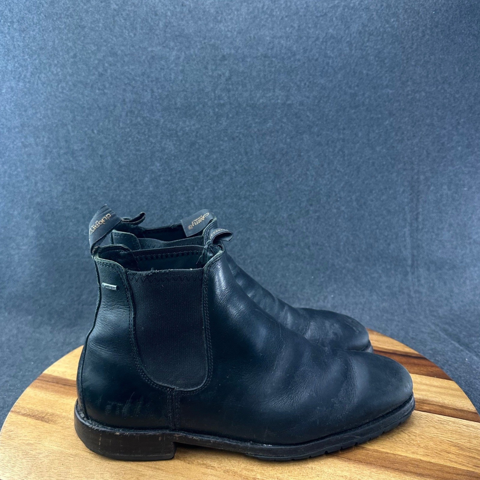Dubarry of Ireland Waterford Black Leather Gore Tex Chelsea Boots Mens 9.5 EU 43