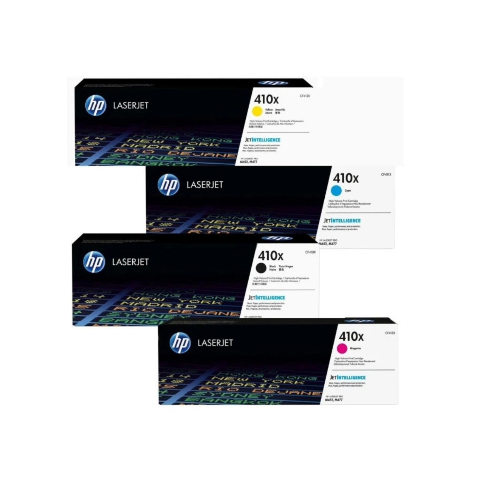 Genuine HP 410X High Yield Toner Set CF410X CF411X CF412X CF413X CMYK