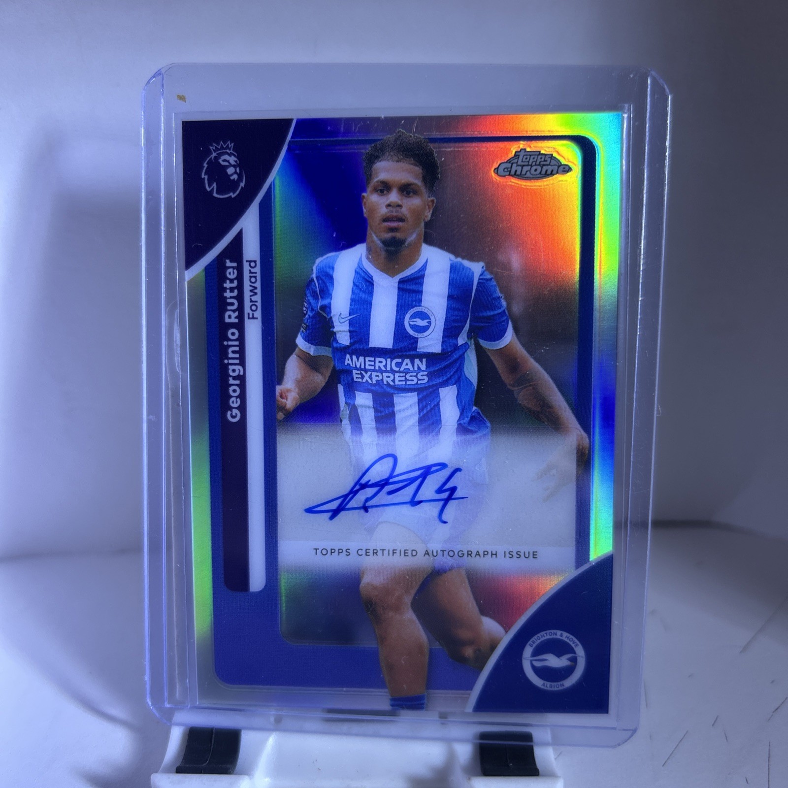 Georginio Rutter Auto - 2026 Topps Chrome Premier League Brighton & Hove Albion Georginio Rutter Auto - 2026 Topps Chrome Premier League Brighton & Hove Albion